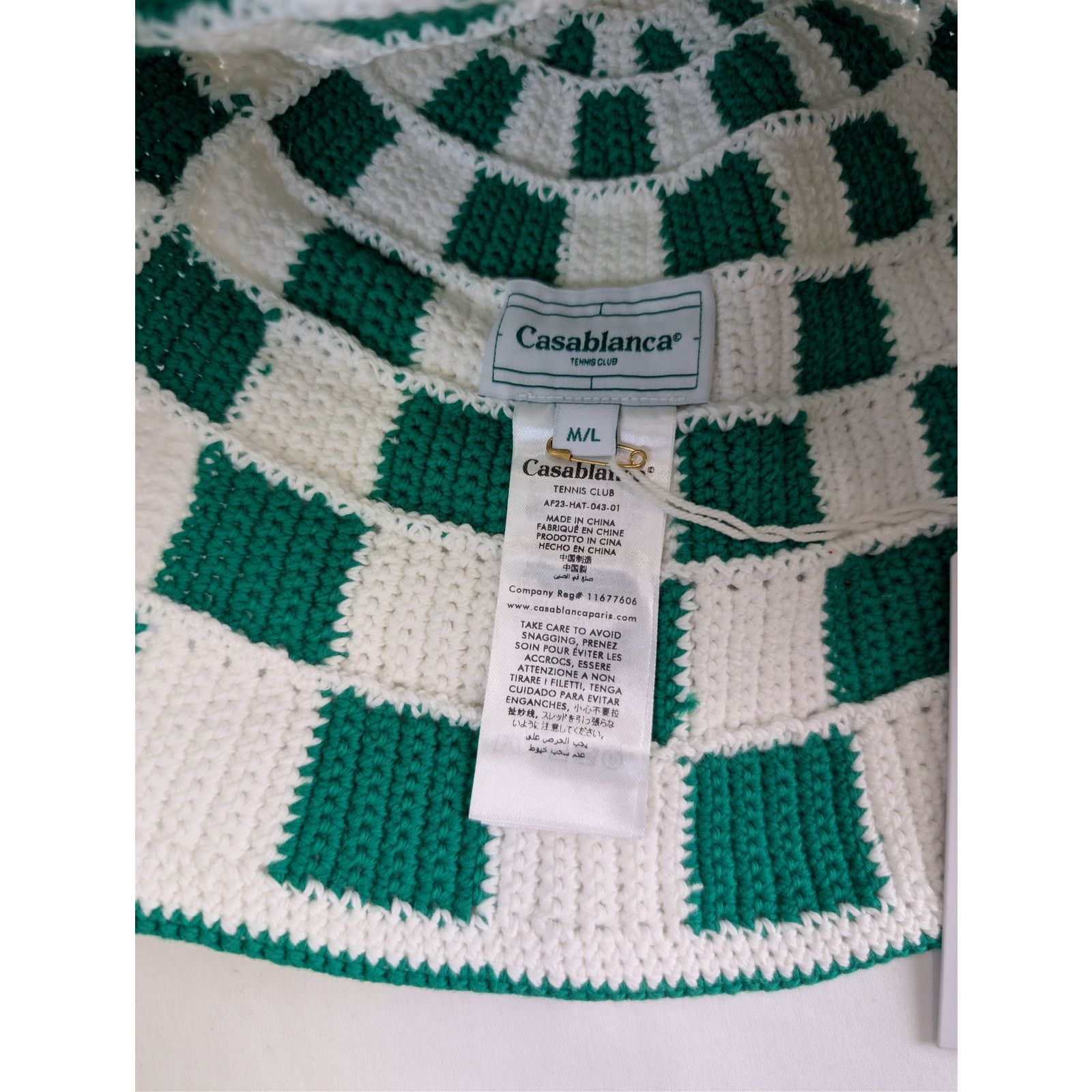 Casablanca o1rshd1 Size: M-L / Scuba Square Crochet Beanie Cap / Hat Size ONE SIZE - 9 Thumbnail