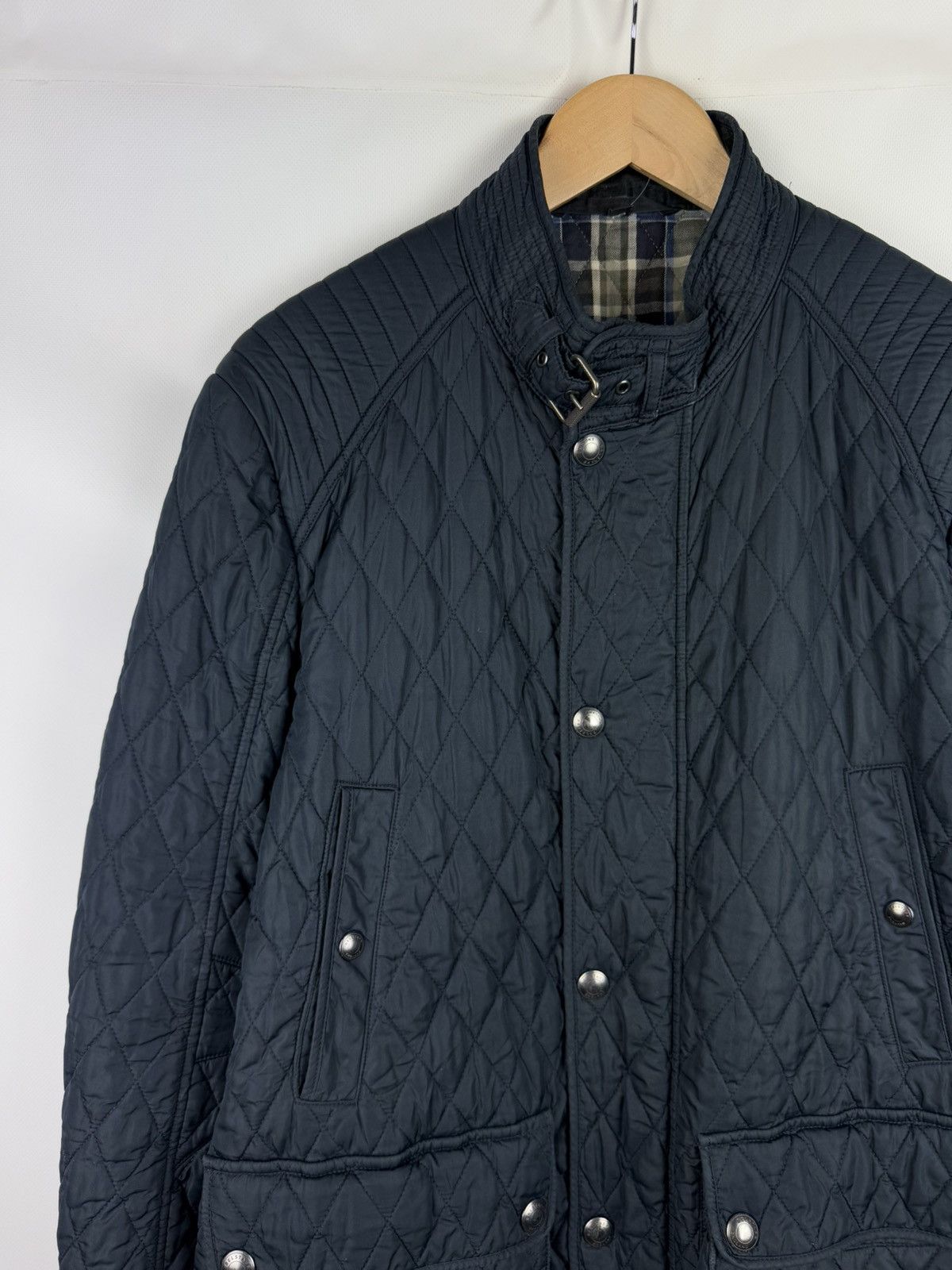 Belstaff Belstaff Men’s Quilted Jacket Size 56 Navy Size US XL / EU 56 / 4 - 2 Thumbnail