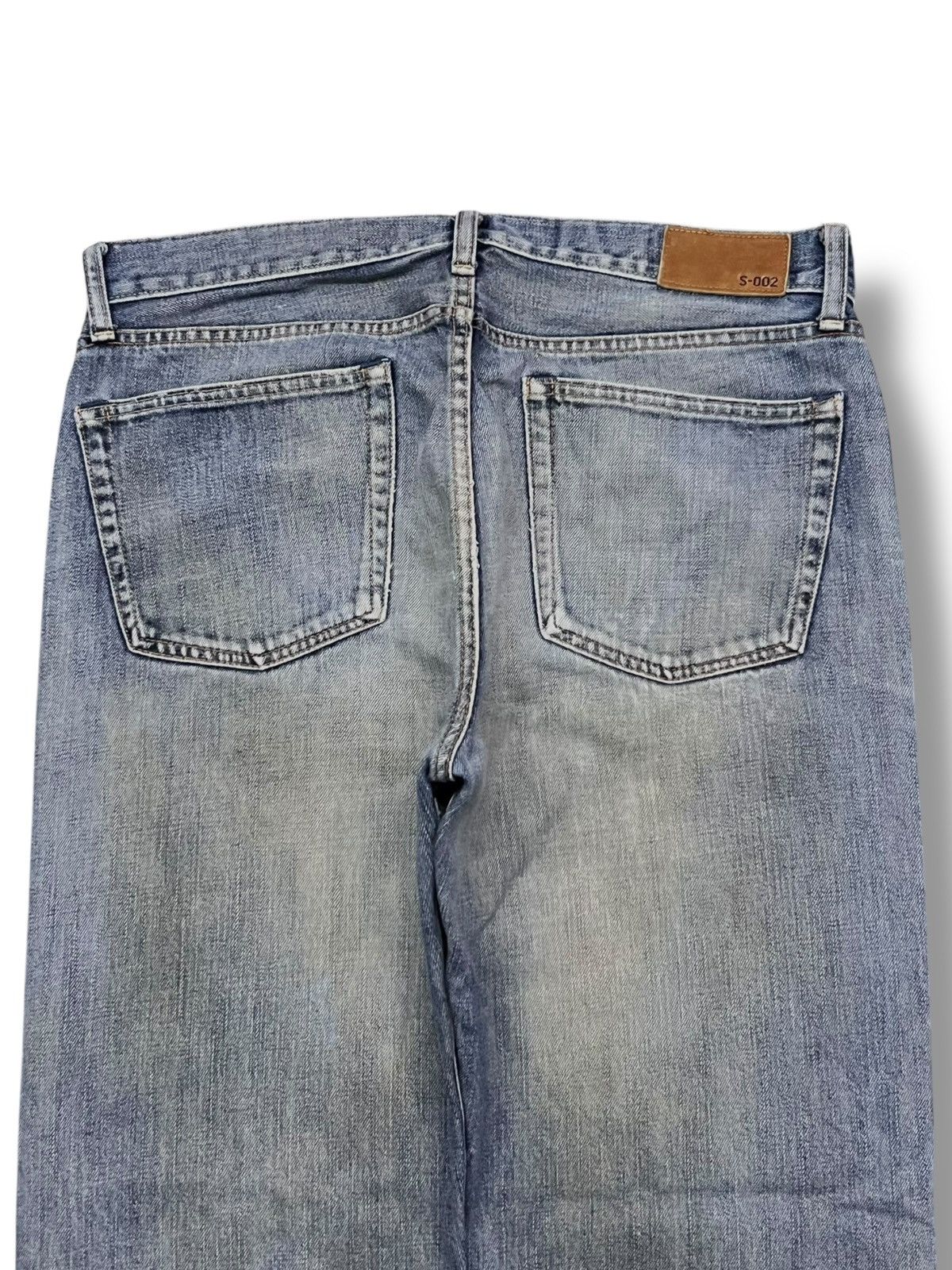 Uniqlo Loose Uniqlo S-002 Japan - Faded Rusty Wash Jeans Size US 35 - 5 Thumbnail