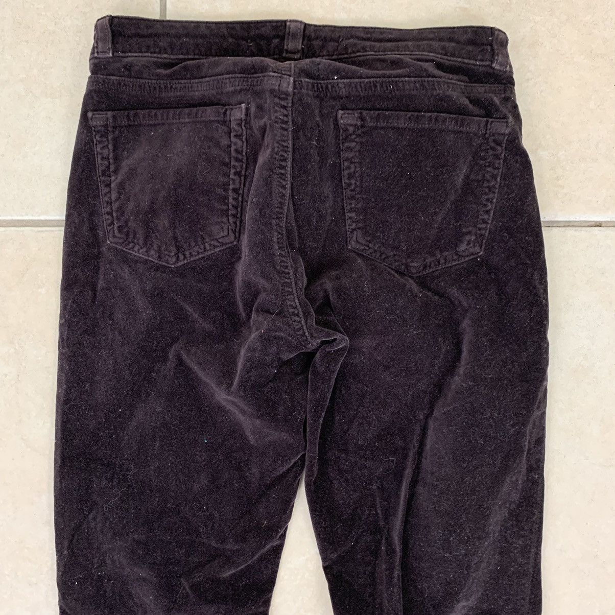 J Brand J Brand Mayan Super Skinny Burgundy Suede Pants Size 27 Size 27" / US 4 / IT 40 - 4 Thumbnail