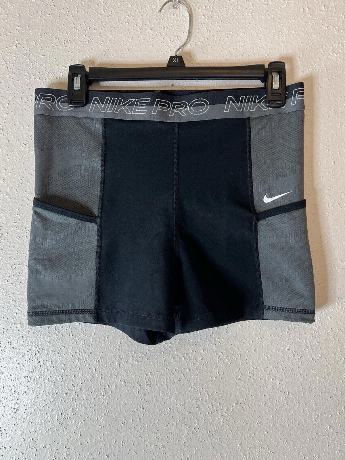 Nike Nike Pro Shorts Dri Fit Gray Compression Pockets Flaws Size 36" / US 14 / IT 50 - 1 Thumbnail