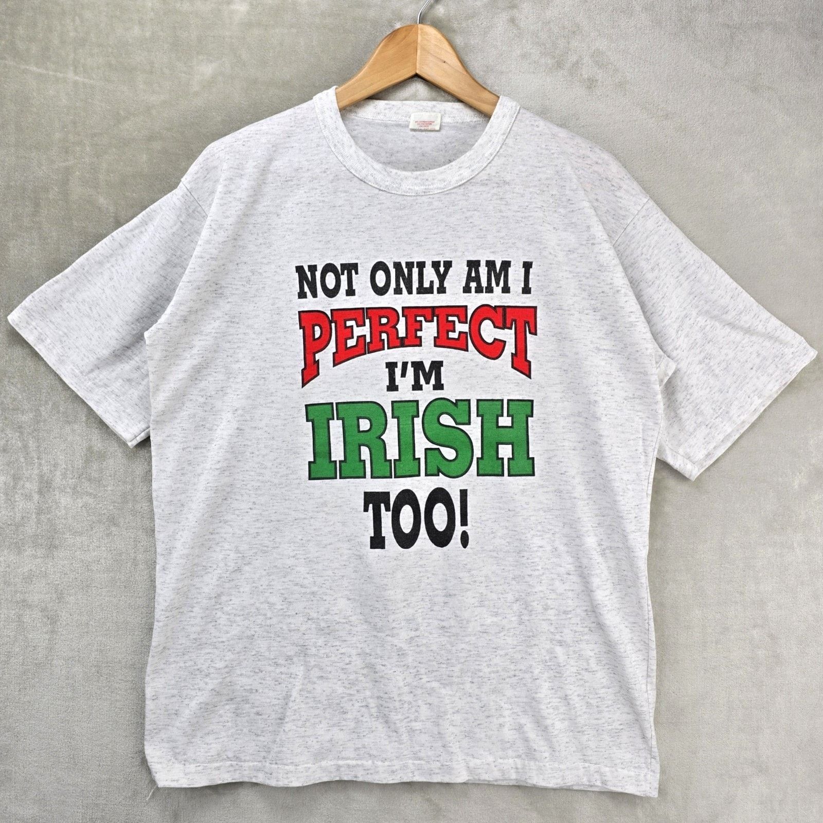 Other Vtg Not Only Am I Perfect I’m Irish Too Shirt Large 90s Size US L / EU 52-54 / 3 - 1 Thumbnail