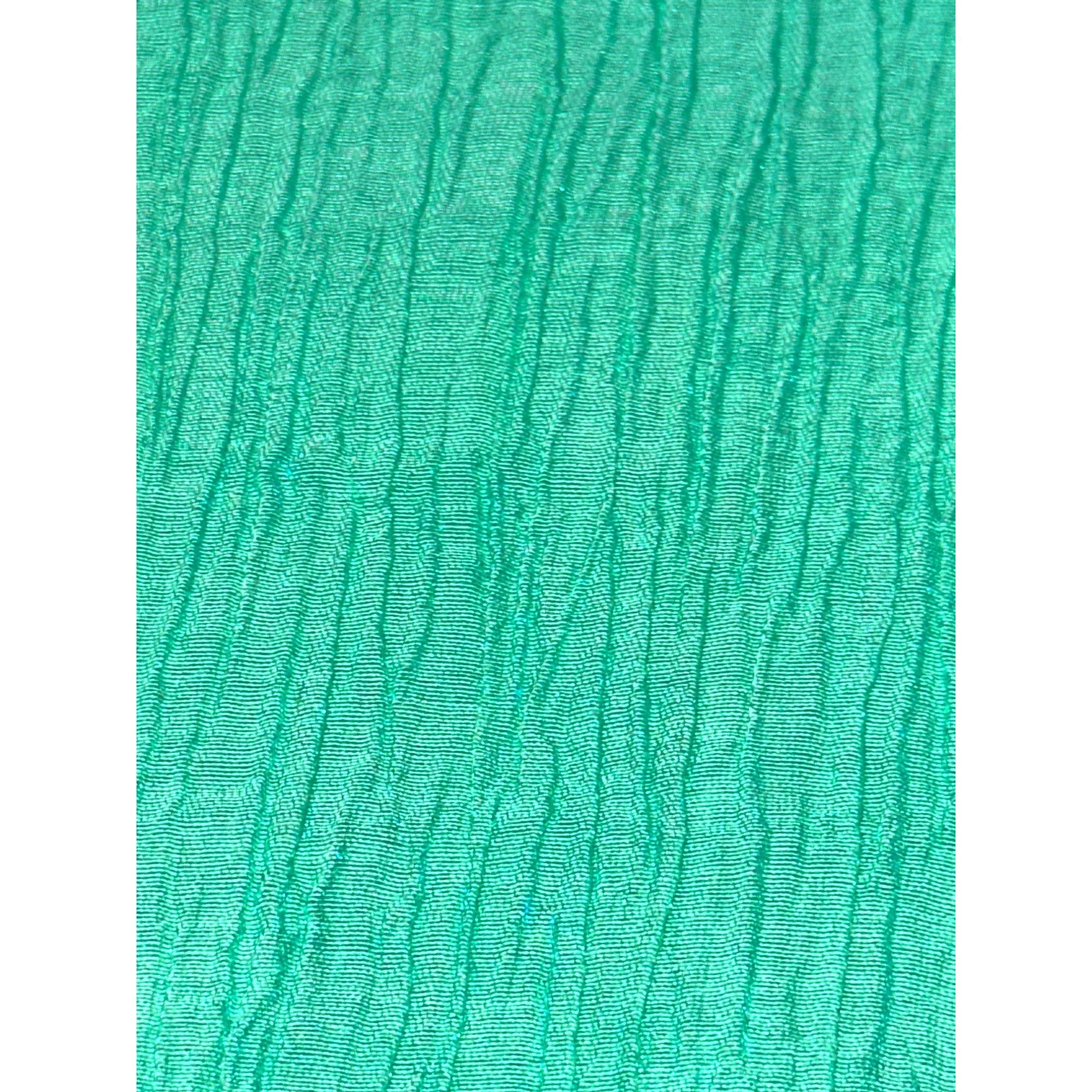 Other CCC Sheer Teal Long Sleeve Blouse With Lace Accents Crinkled Size M / US 6-8 / IT 42-44 - 6 Thumbnail