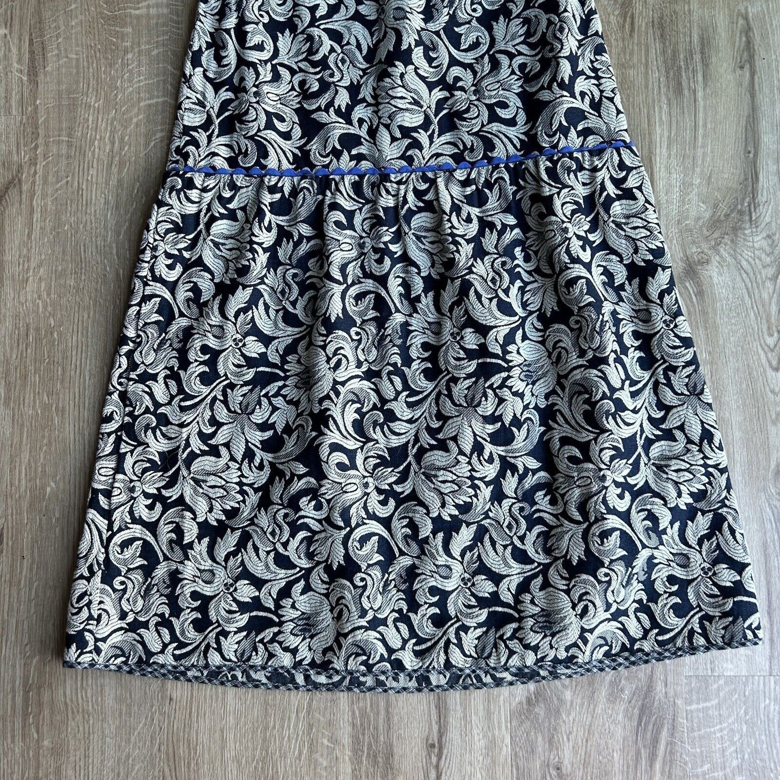 Dosa DOSA Women’s Dress Gray Blue Mini Floral Paisley Sleeveless Size L / US 10 / IT 46 - 10 Thumbnail