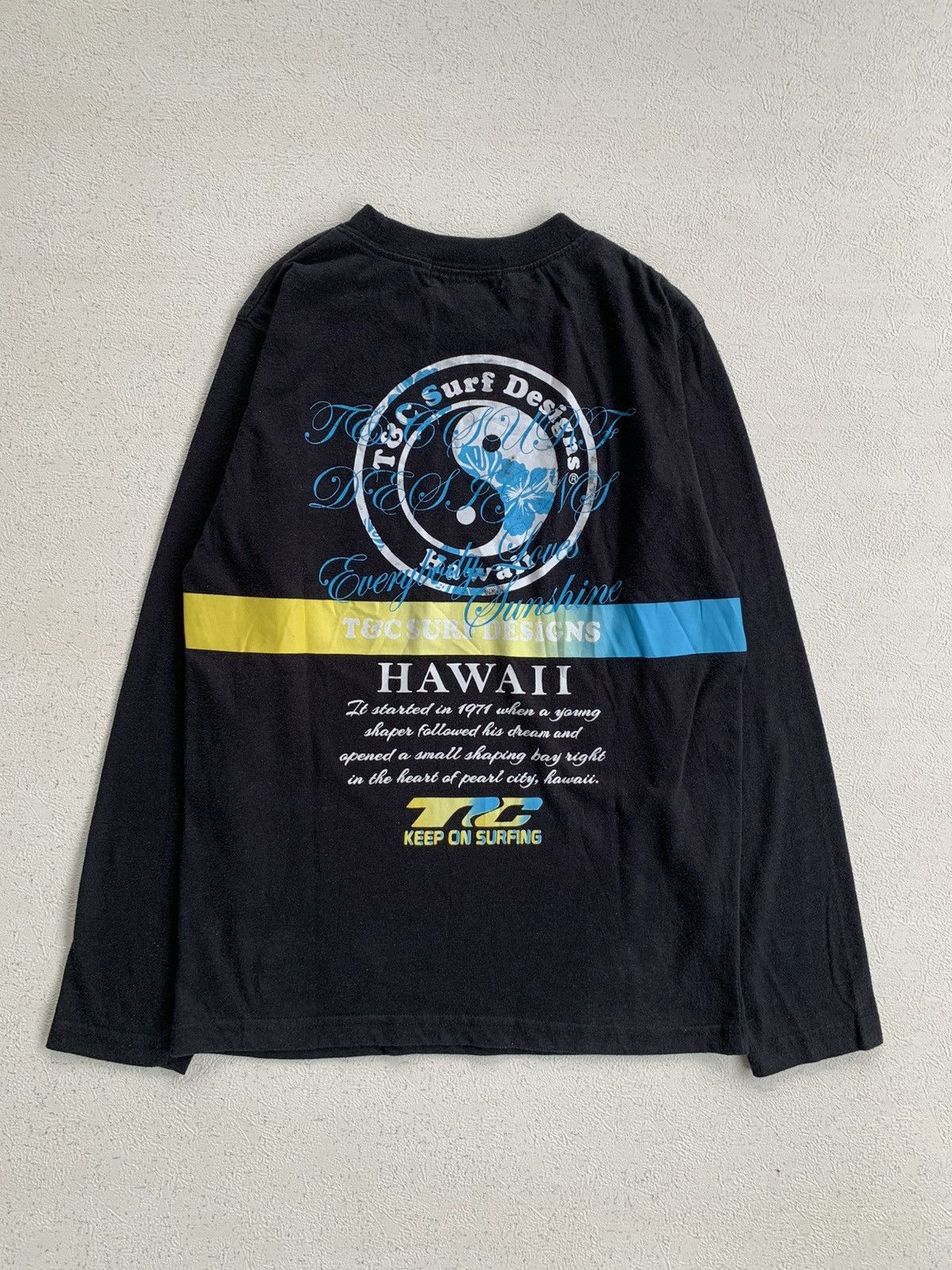 Japanese Brand T&C Surf Designs Hawaii Long Sleeve Tee Y2K Graphic Size US S / EU 44-46 / 1 - 11 Thumbnail