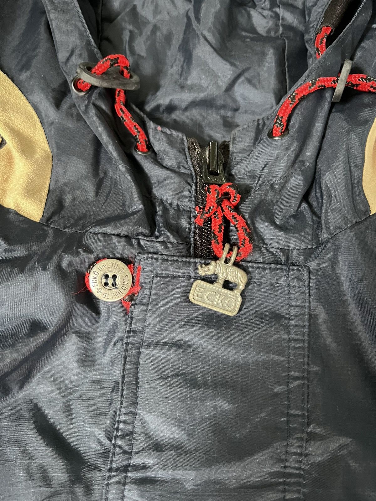 Ecko Unltd. Fire Y2K Ecko Pullover Windbreaker Anorak Steep Tech Style Size US XL / EU 56 / 4 - 12 Thumbnail