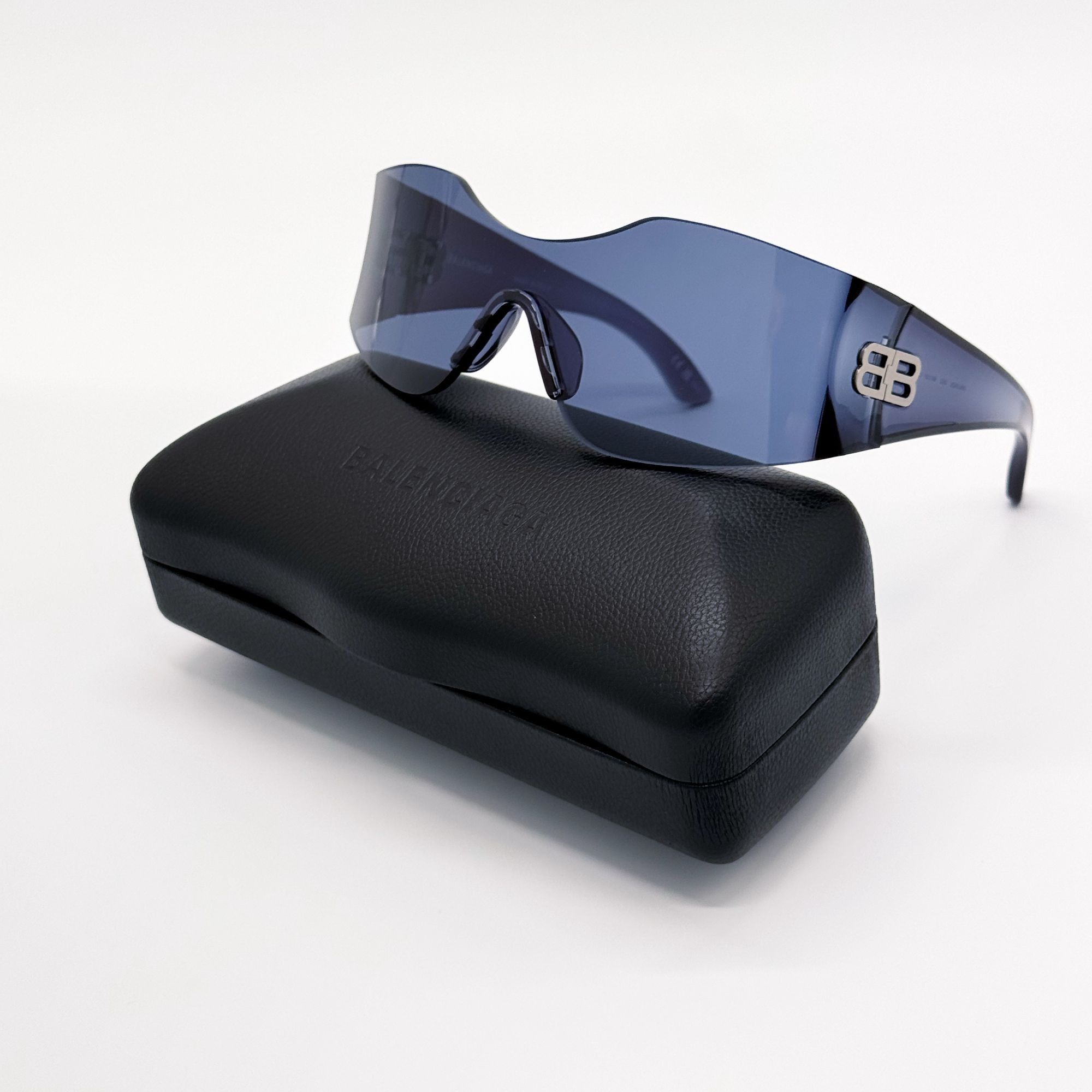 Balenciaga NEW BALENCIAGA BB0292S 002 SUNGLASSES BLUE UNISEX GEOMETRIC Size ONE SIZE - 1 Thumbnail