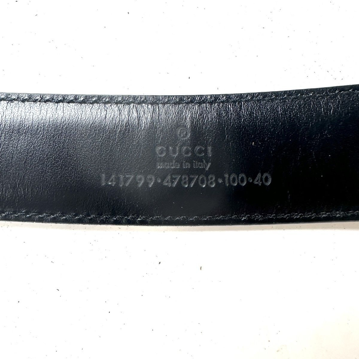 Gucci Gucci Black Leather Belt Size 40 Size 40 - 2 Thumbnail