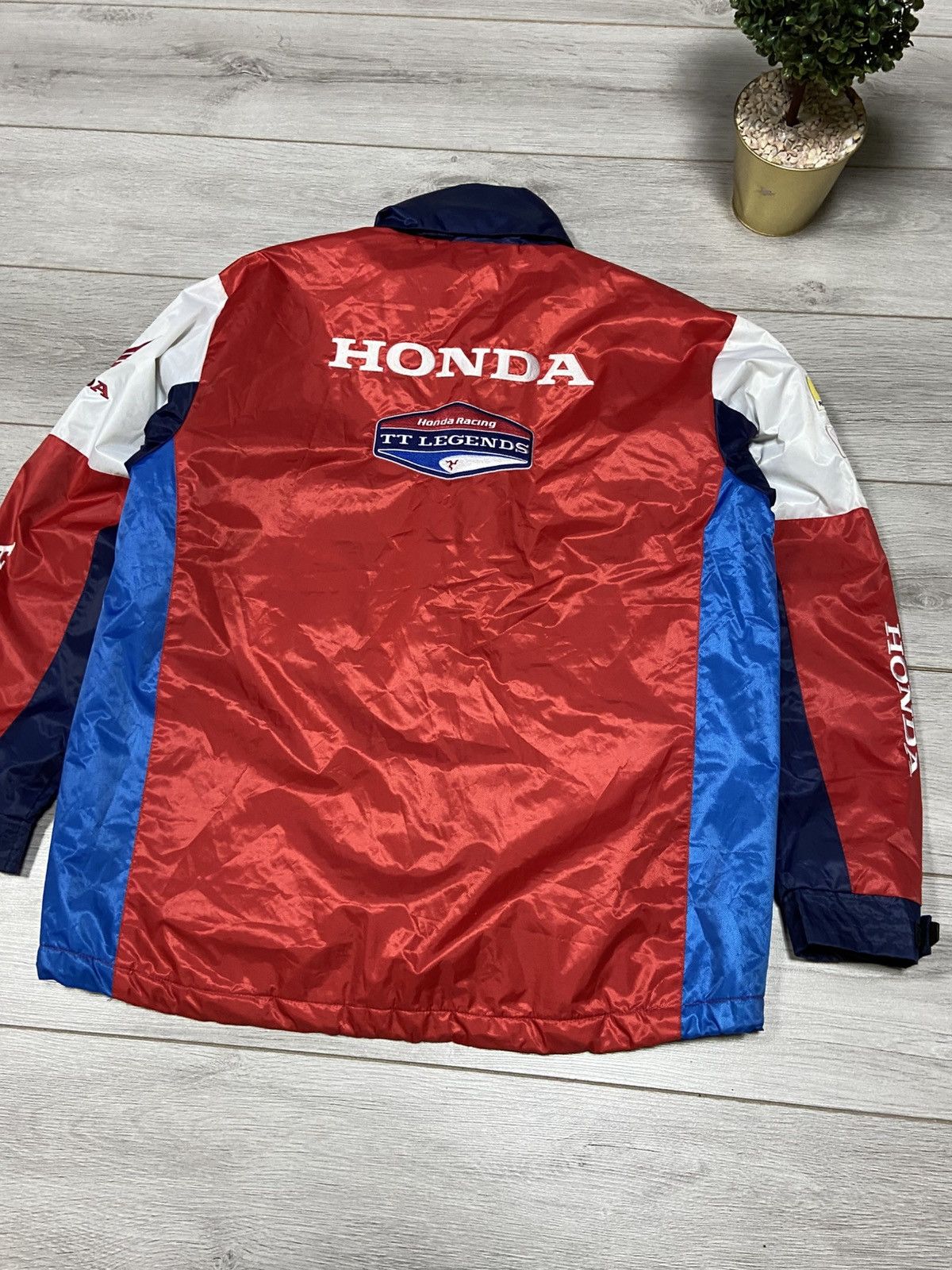 Honda Honda vintage big logo racing jacket big logo Size US L / EU 52-54 / 3 - 9 Thumbnail
