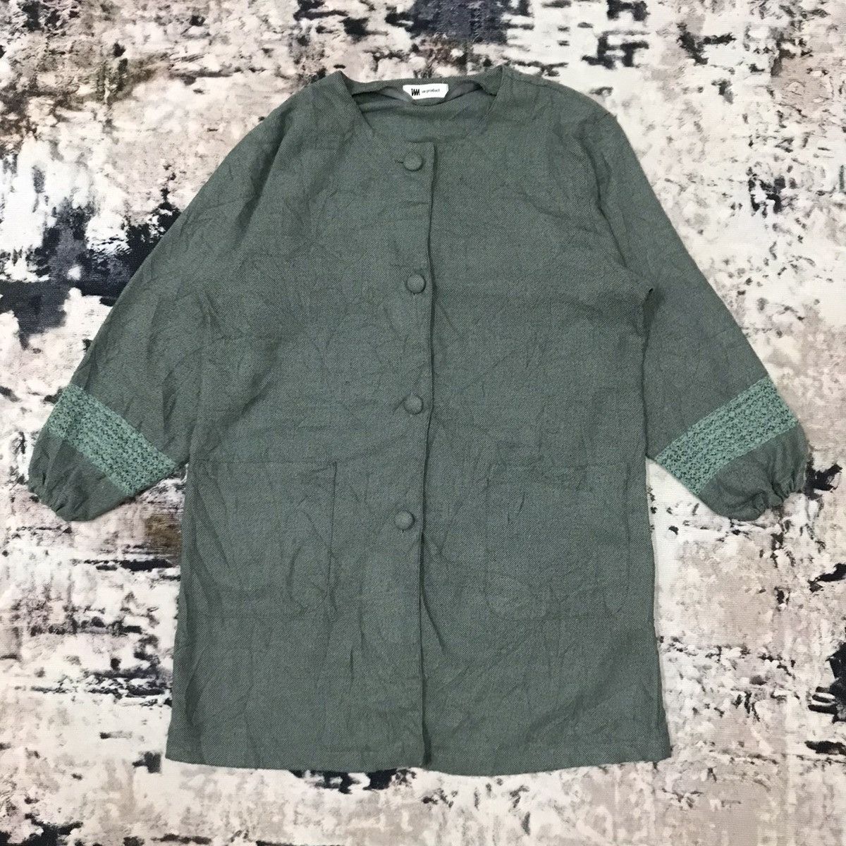 Issey Miyake × Japanese Brand × Vintage Im Product Linen Button Up Open Colar Size M / US 6-8 / IT 42-44 - 1 Thumbnail