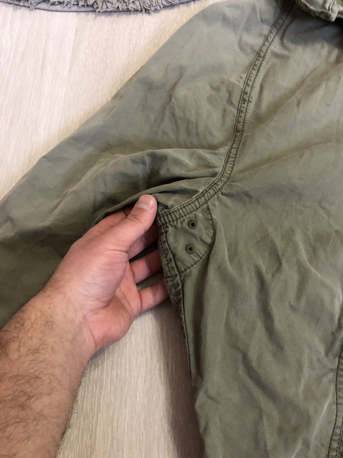 Polo Ralph Lauren × Vintage Vintage Polo Ralph Lauren Faded Distressed Military Jacket Size XXL / US 16-18 / IT 52-54 - 7 Thumbnail