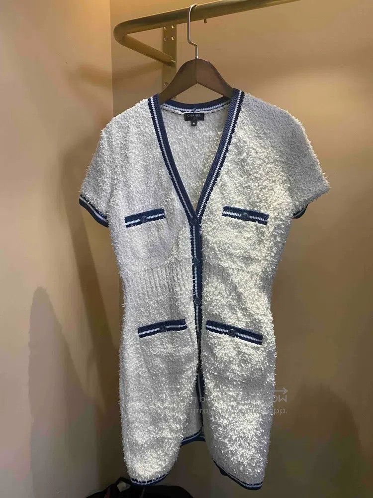 Chanel Chanel 19p blue and white four-pocket glitter dress Size XS / US 0-2 / IT 36-38 - 1 Thumbnail
