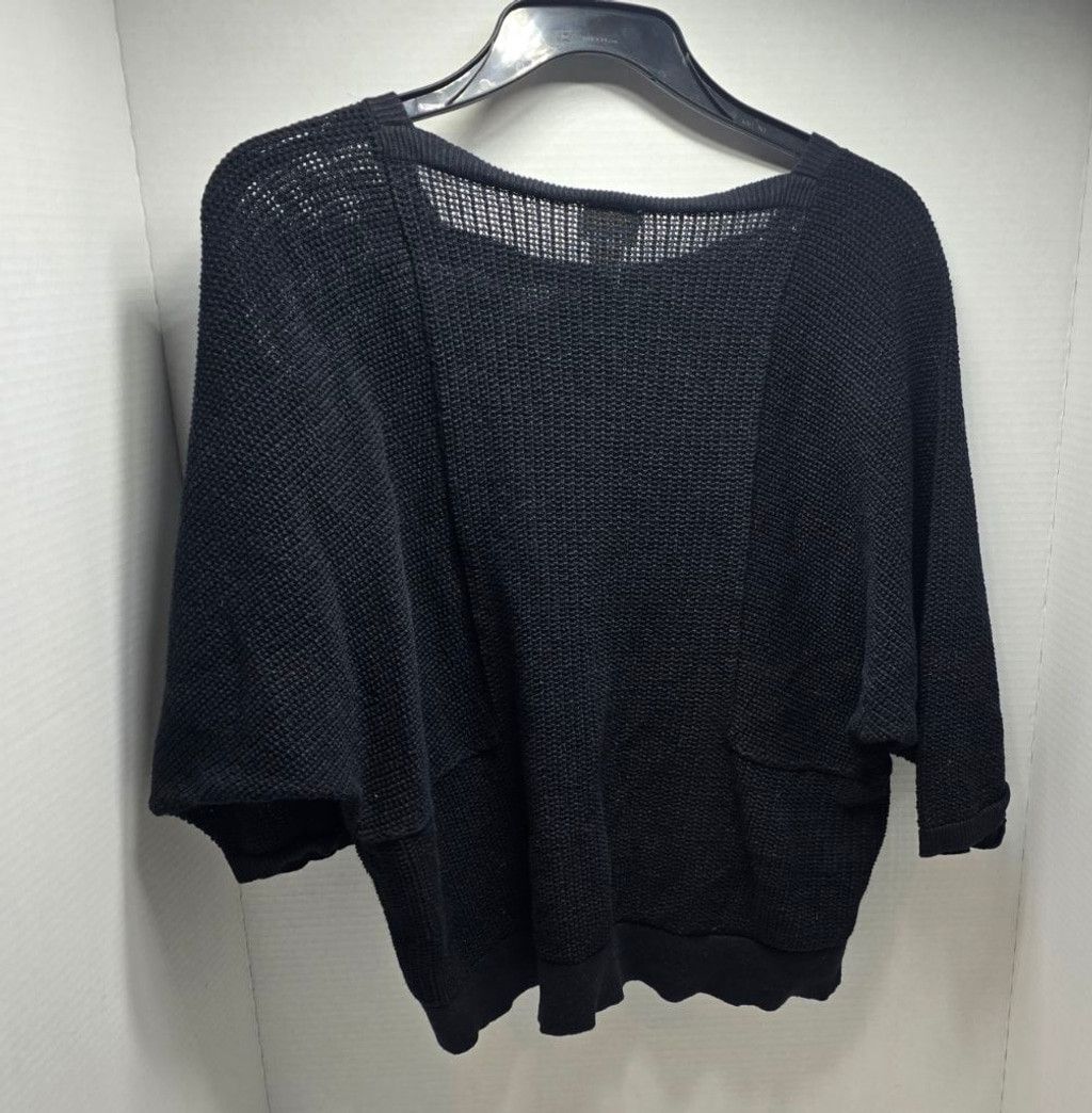 Chicos Women's Chico's Black Crew Neck Sweater Size L Size L / US 10 / IT 46 - 5 Thumbnail