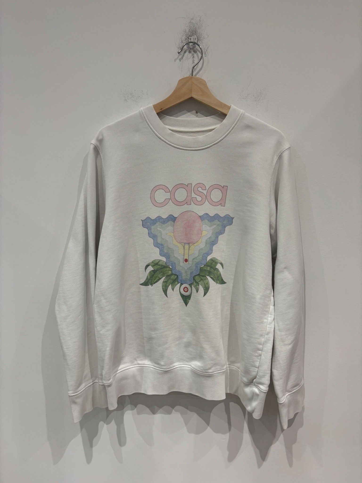 Casablanca Casablanca Memphis Icon Crewneck Sweatshirt White Size US L / EU 52-54 / 3 - 1 Thumbnail