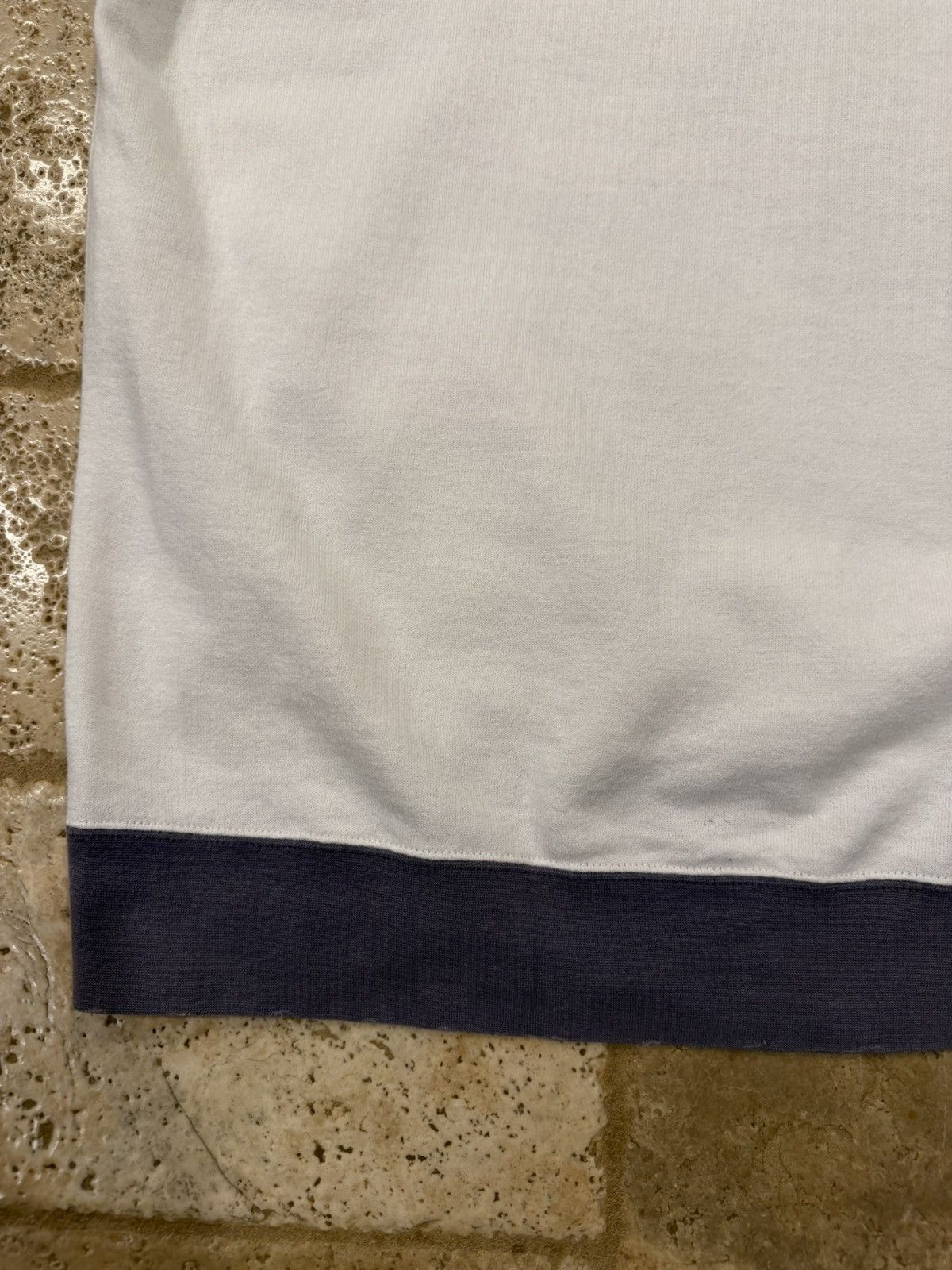 Visvim Visvim SS20 White/Purple Jumbo Crash Distres Sweat L/S Shirt Size US XL / EU 56 / 4 - 14 Thumbnail