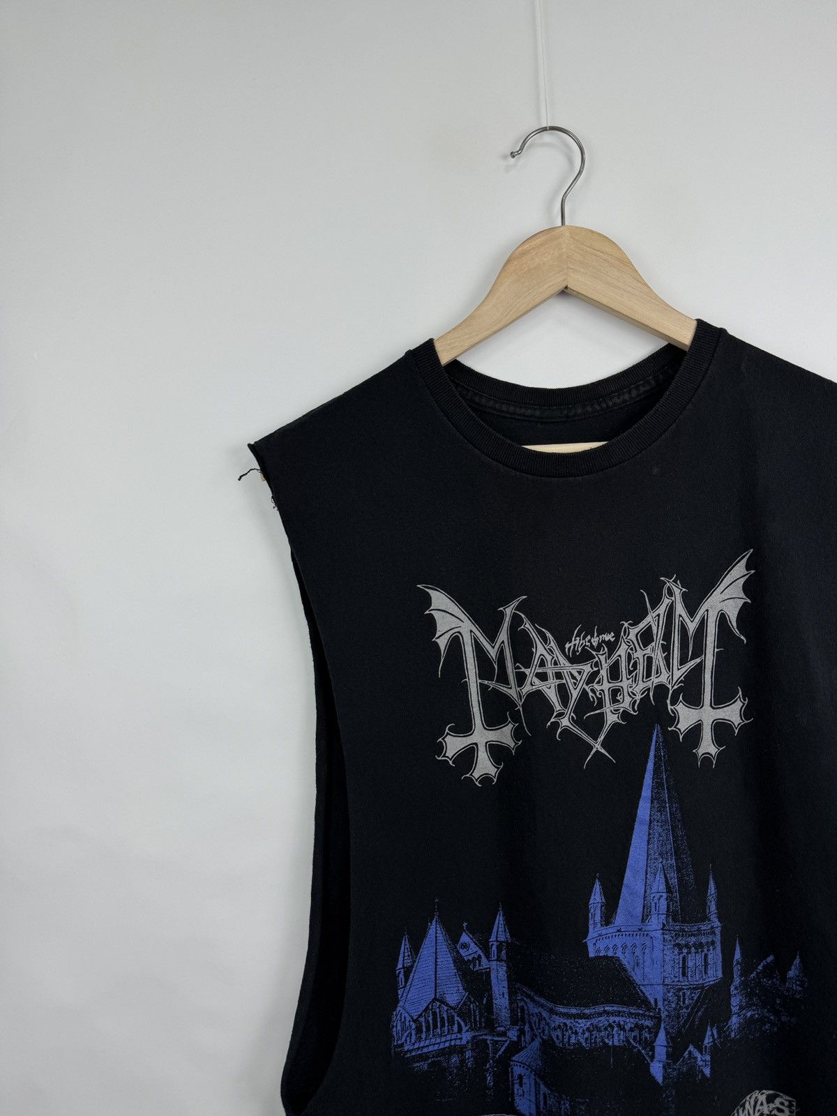 Band Tees 🇳🇴 Vintage Y2K Mayhem De Mysteriis Dom Sathanas Black Metal Size US M / EU 48-50 / 2 - 2 Thumbnail