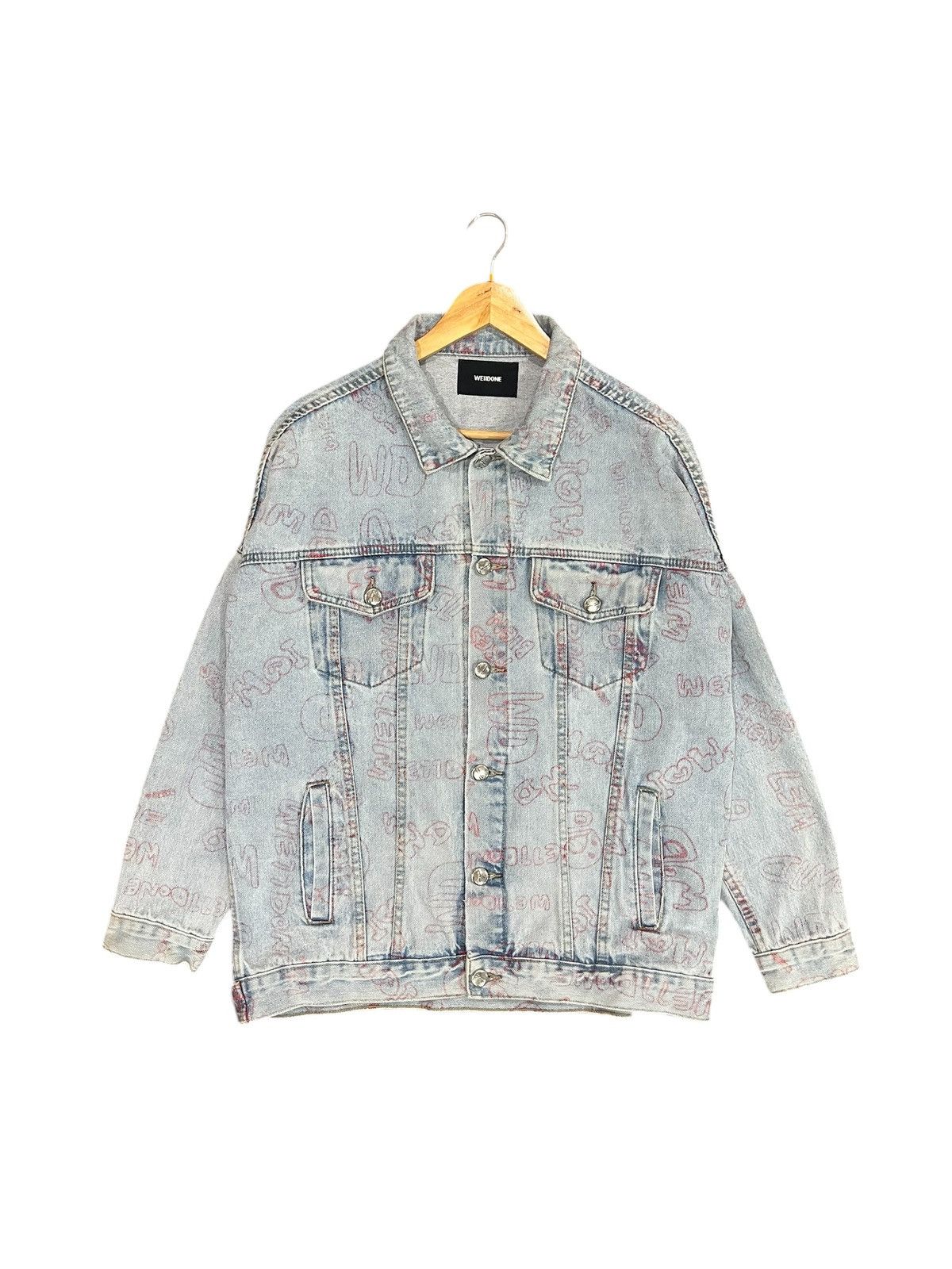 Japanese Brand × Vintage Welldone Graffity Denim Jacket Size US L / EU 52-54 / 3 - 1 Thumbnail