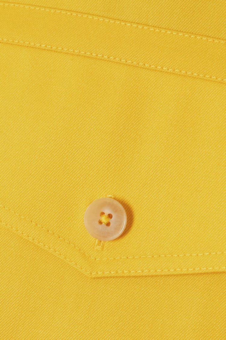 Jil Sander o1y1025 Solid Color Shirt in Yellow Size S / US 4 / IT 40 - 4 Thumbnail