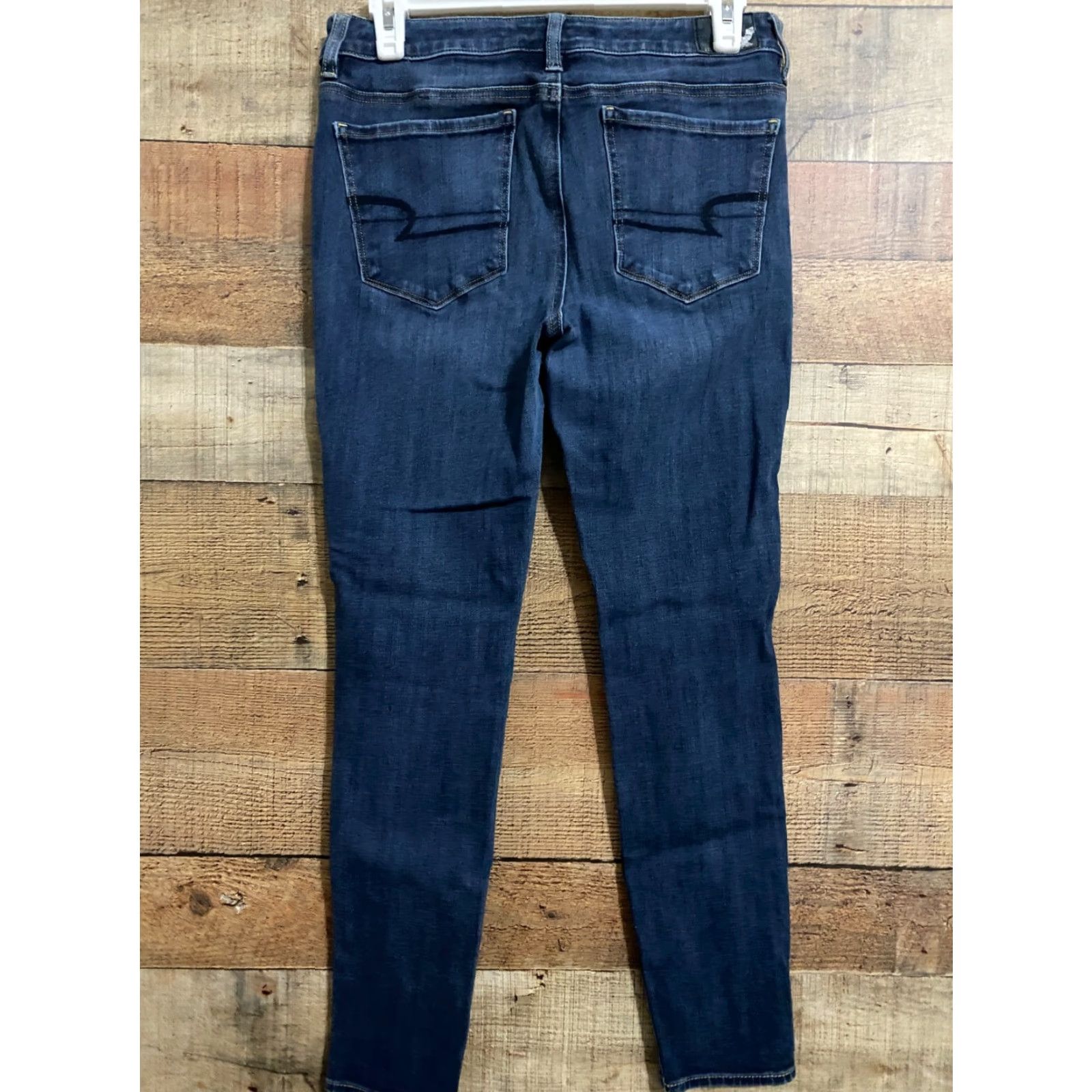 American Eagle Outfitters American Eagle Women sz 8 Jeans Jegging 360 Super Stretch Hi Rise AEO Denim Blue Size 30" / US 8 / IT 44 - 2 Thumbnail