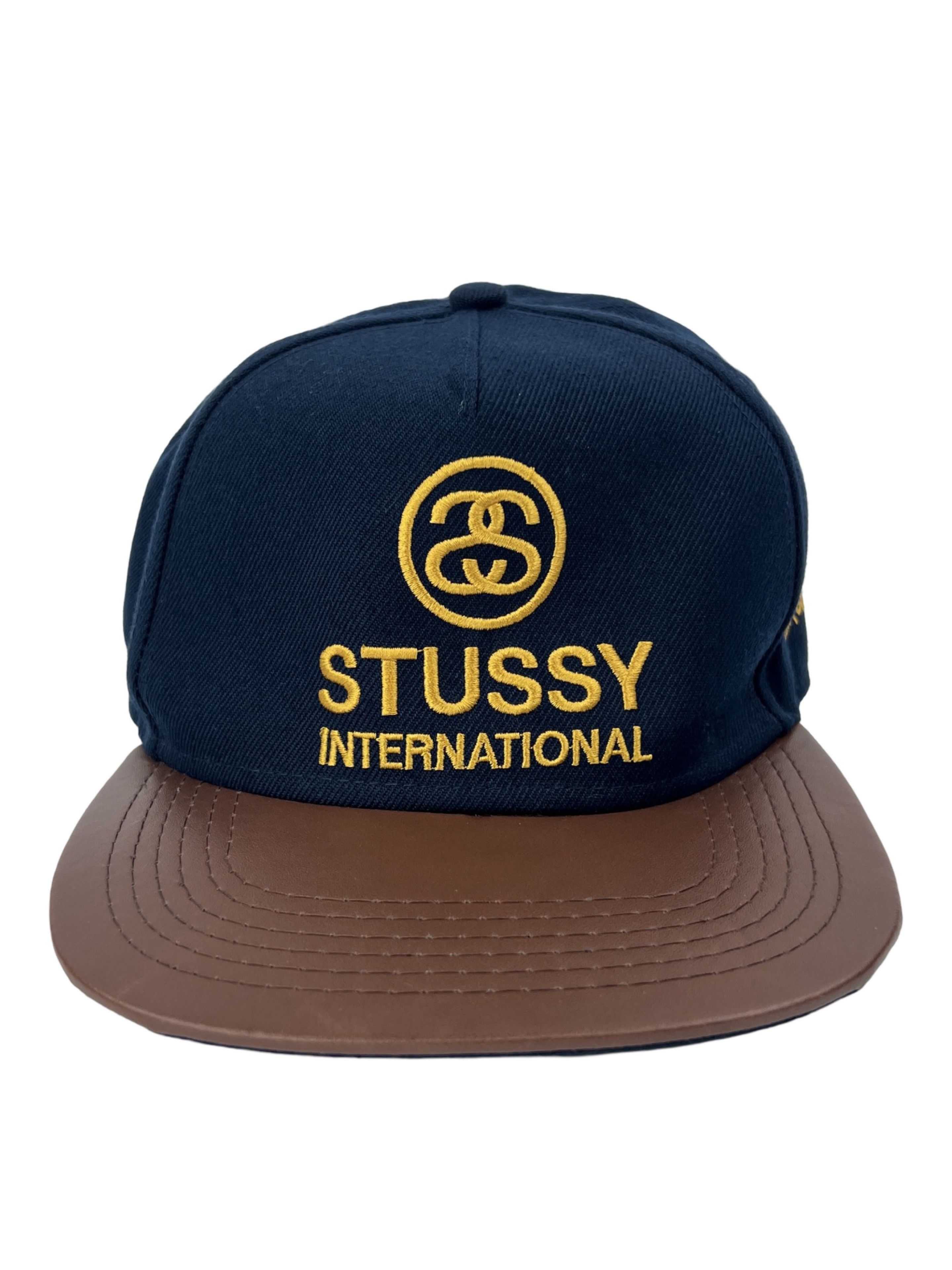 ☆送料無料☆ Stussy Leather Snapback Honey ☆ Stussy Leather Hat | Grailed