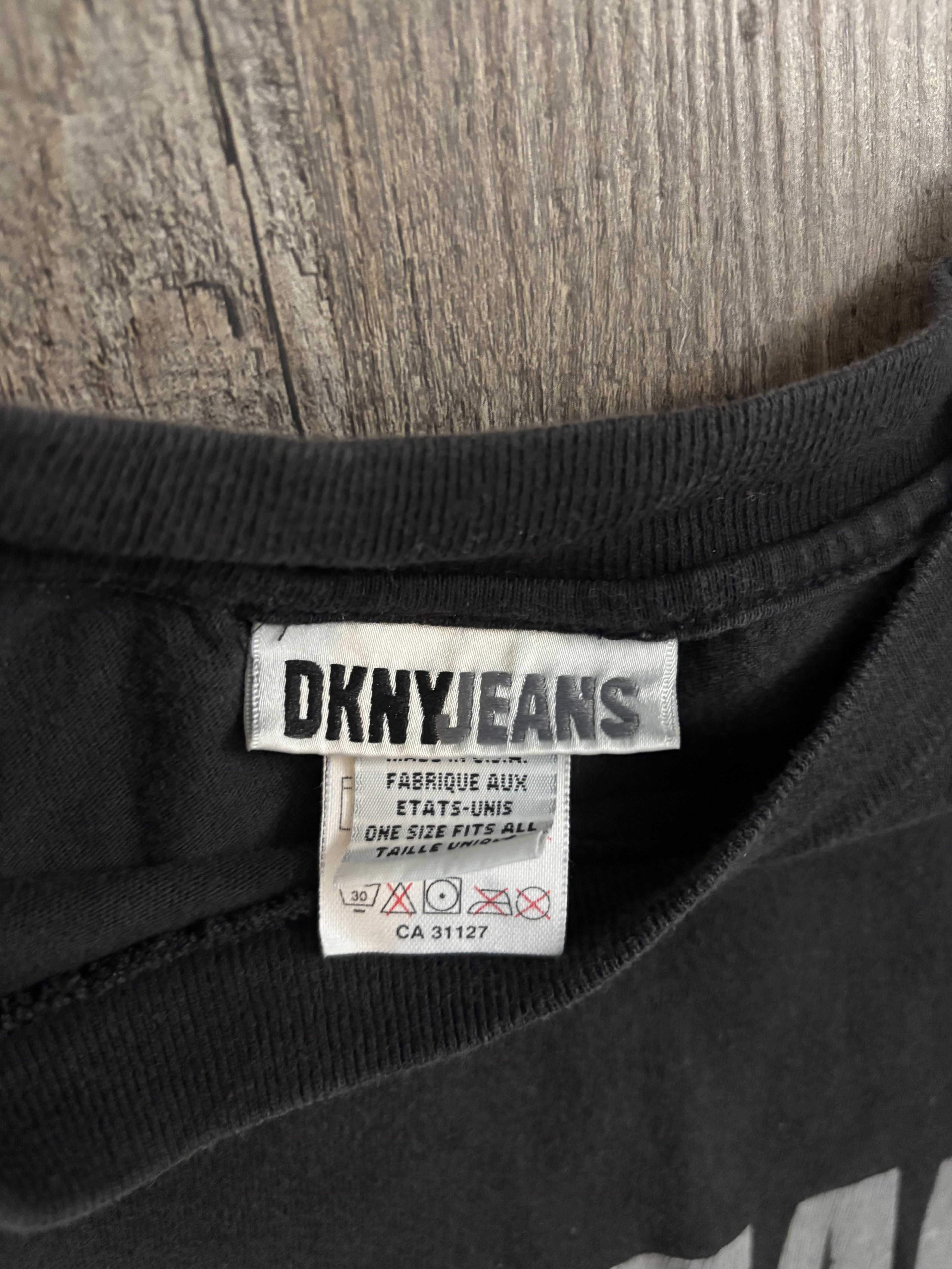 DKNY Vintage DKNY Jeans Logo Tee Shirt Size US XL / EU 56 / 4 - 2 Thumbnail