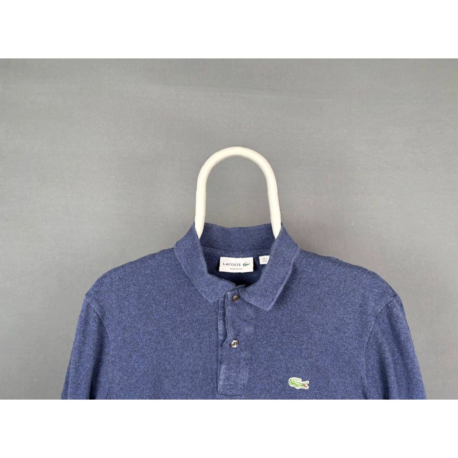 Lacoste Lacoste Polo Shirt Mens Blue Cotton Long Sleeve Collared Button Shirt Sl Silver Logo 20 Chest Regular Size S Size US S / EU 44-46 / 1 - 5 Thumbnail