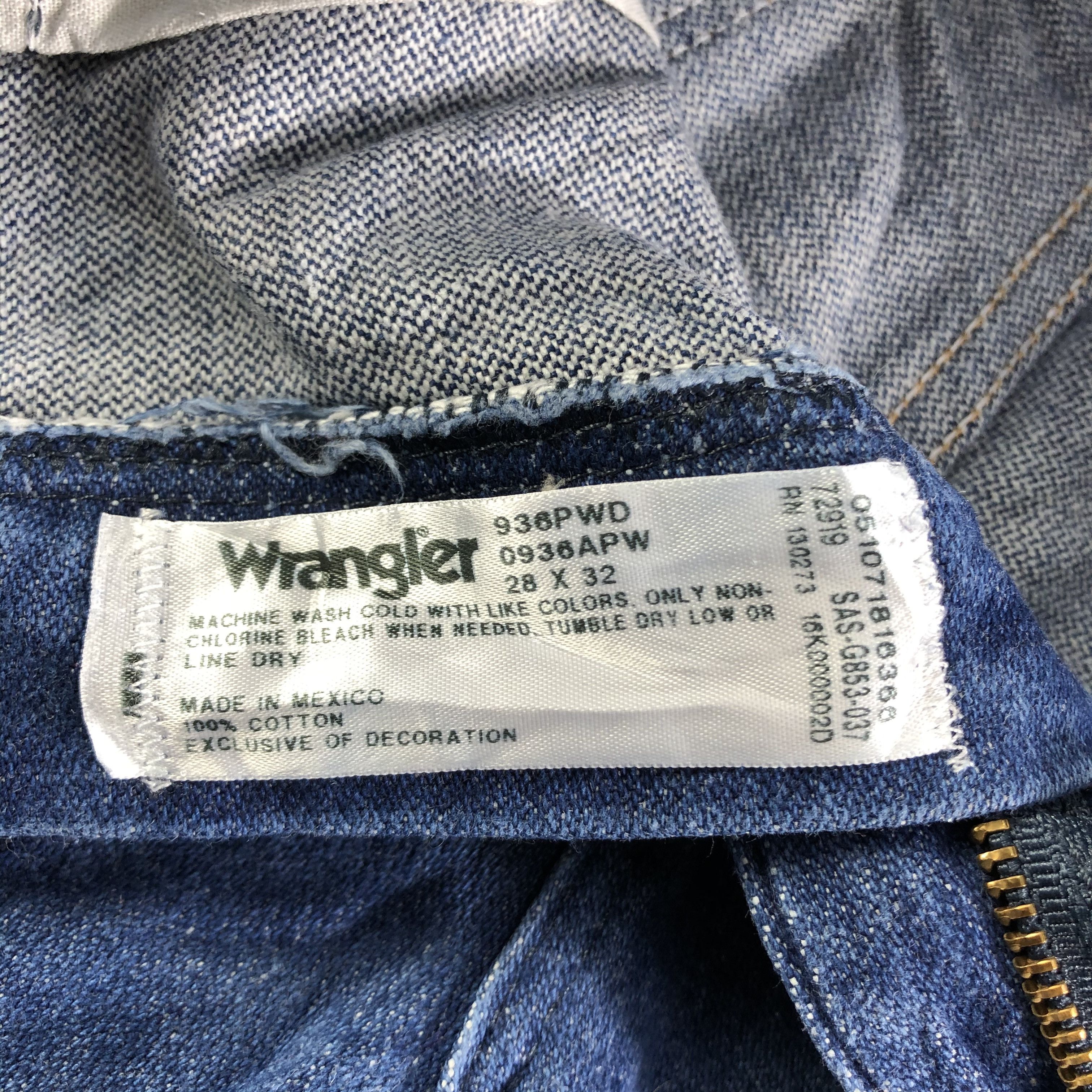 Vintage Vintage Blue Wash Wrangler Jeans-J3056 Size US 30 / EU 46 - 9 Thumbnail