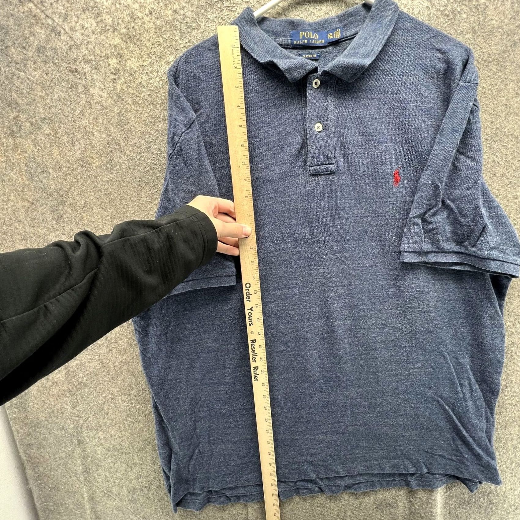 Polo Ralph Lauren Polo Ralph Lauren Polo Shirt Mens 2XL Blue Solid Pony Logo Short Sleeve Shirt Mens 2XL Blue Pony Logo Short Sleeve Polo Ralph Lauren Size US XXL / EU 58 / 5 - 5 Thumbnail