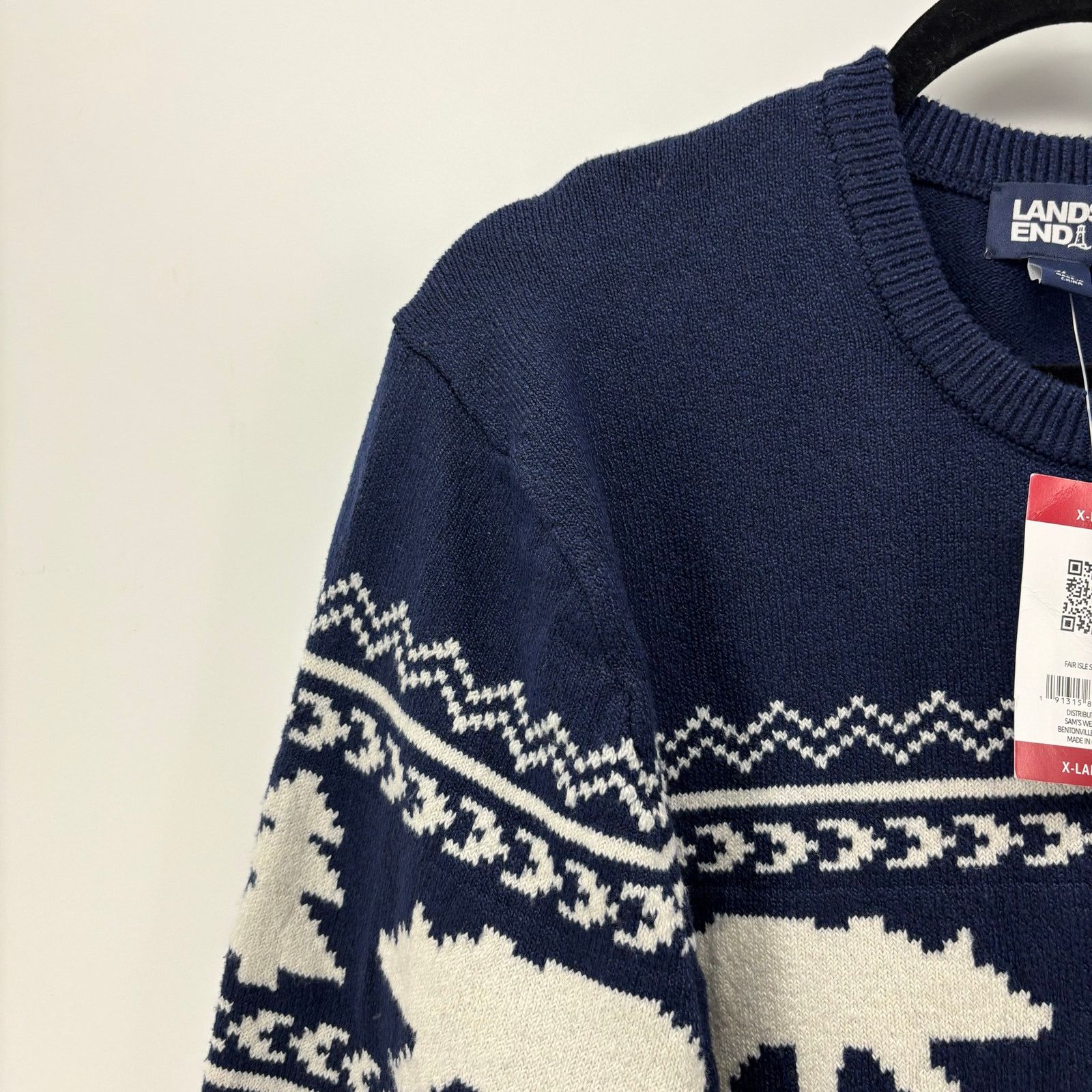 Lands' End Lands End Men's Size XL Sweater Navy Blue Bear Christmas Size US XL / EU 56 / 4 - 13 Thumbnail
