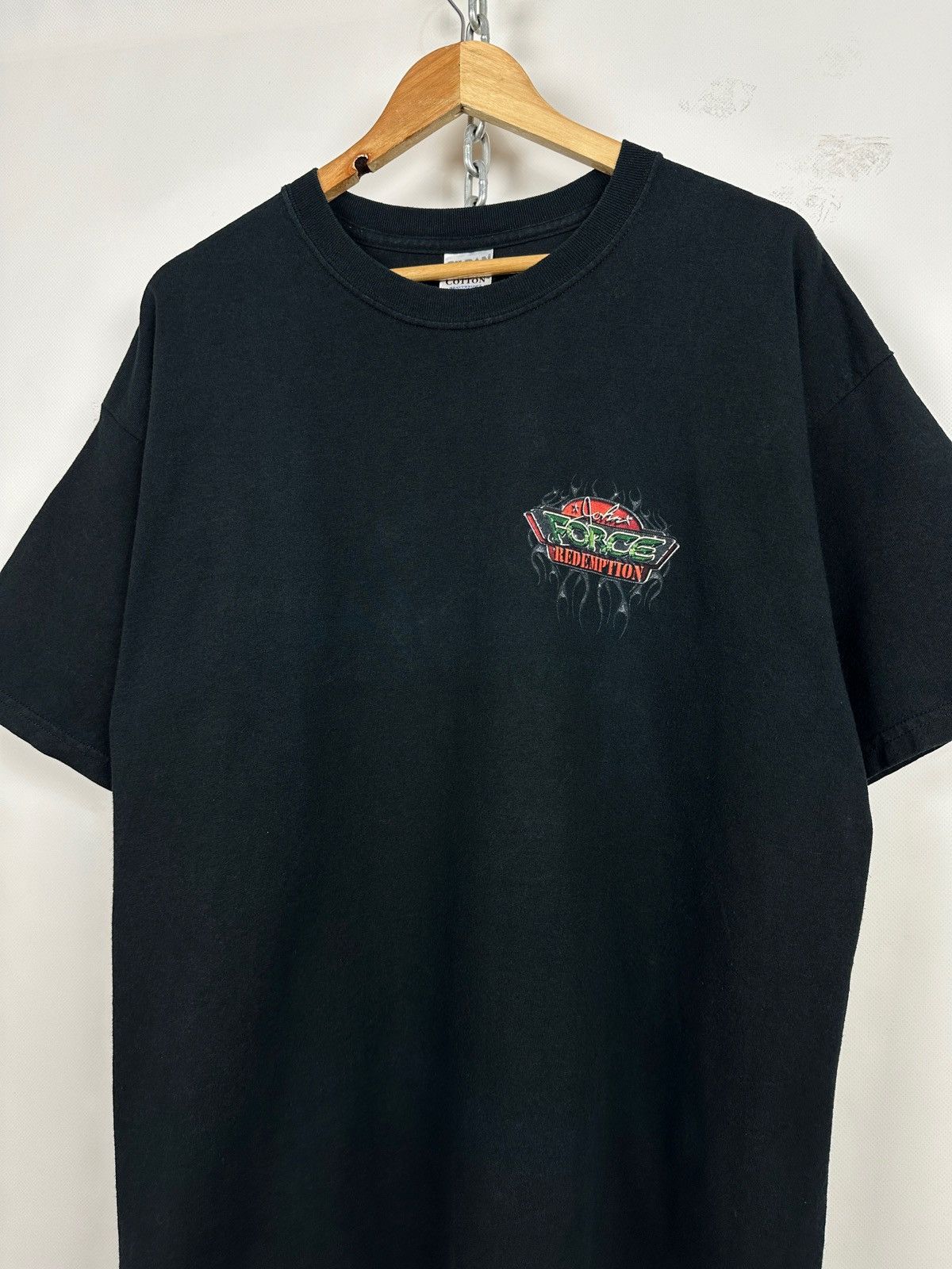 NASCAR 2004 Vintage John Force Redemption Tour NASCAR Ford T-Shirt Size US XL / EU 56 / 4 - 11 Thumbnail