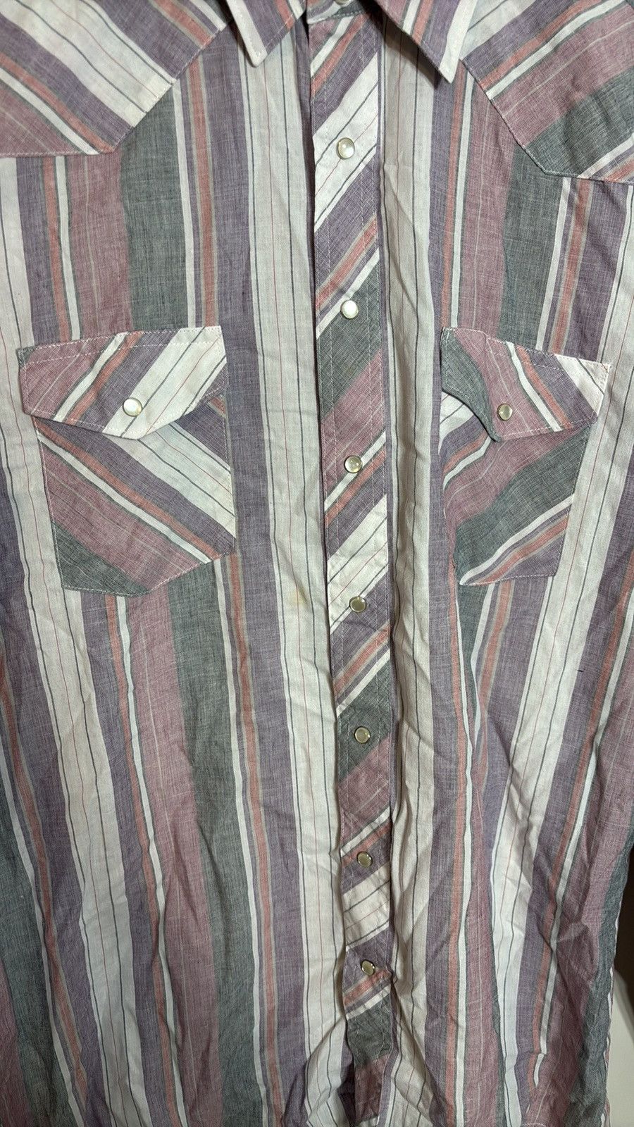 Vintage × Wrangler Vintage Wrangler Western Pearl Snap Shirt Size US XL / EU 56 / 4 - 2 Thumbnail