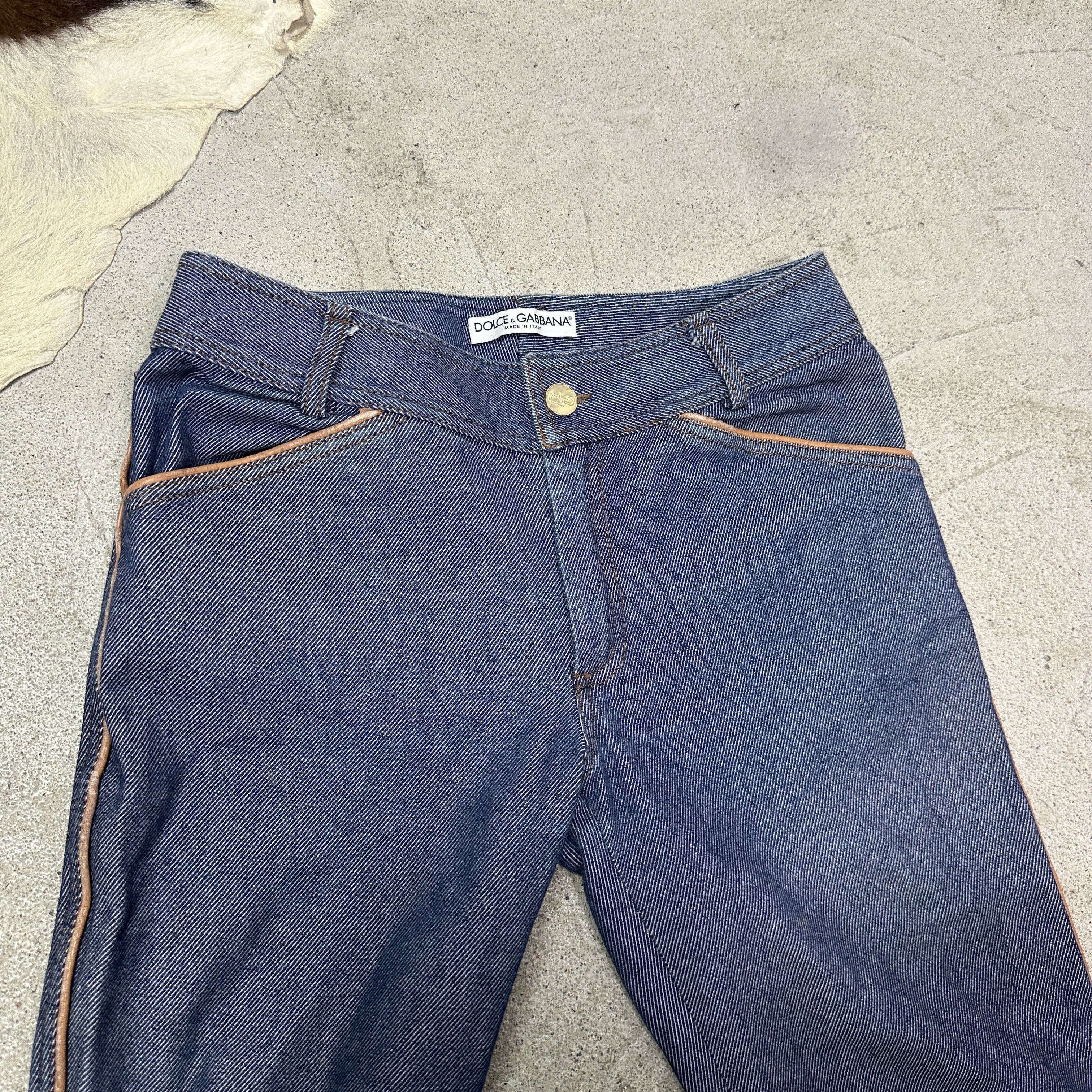 Dolce & Gabbana Vintage Denim Old Money Preppy Dolce&Gabbana Jeans Y2K Size 25" / US 0 / IT 36 - 3 Thumbnail