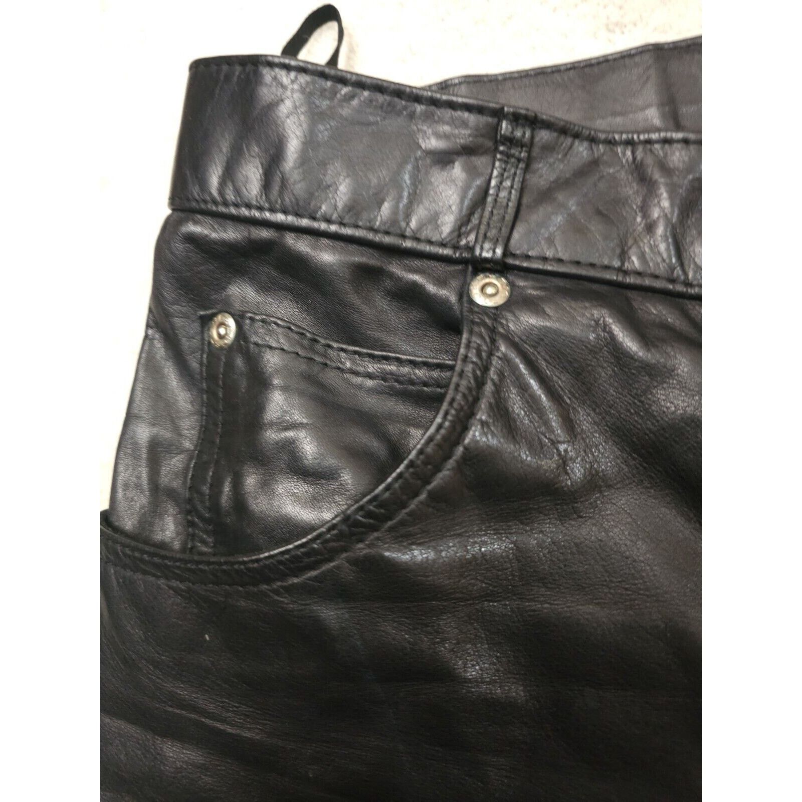 Wilsons Leather Wilsons Suede & Leather Y2K VTG 90s Genuine Leather 31 W 28 Size 31" - 9 Thumbnail