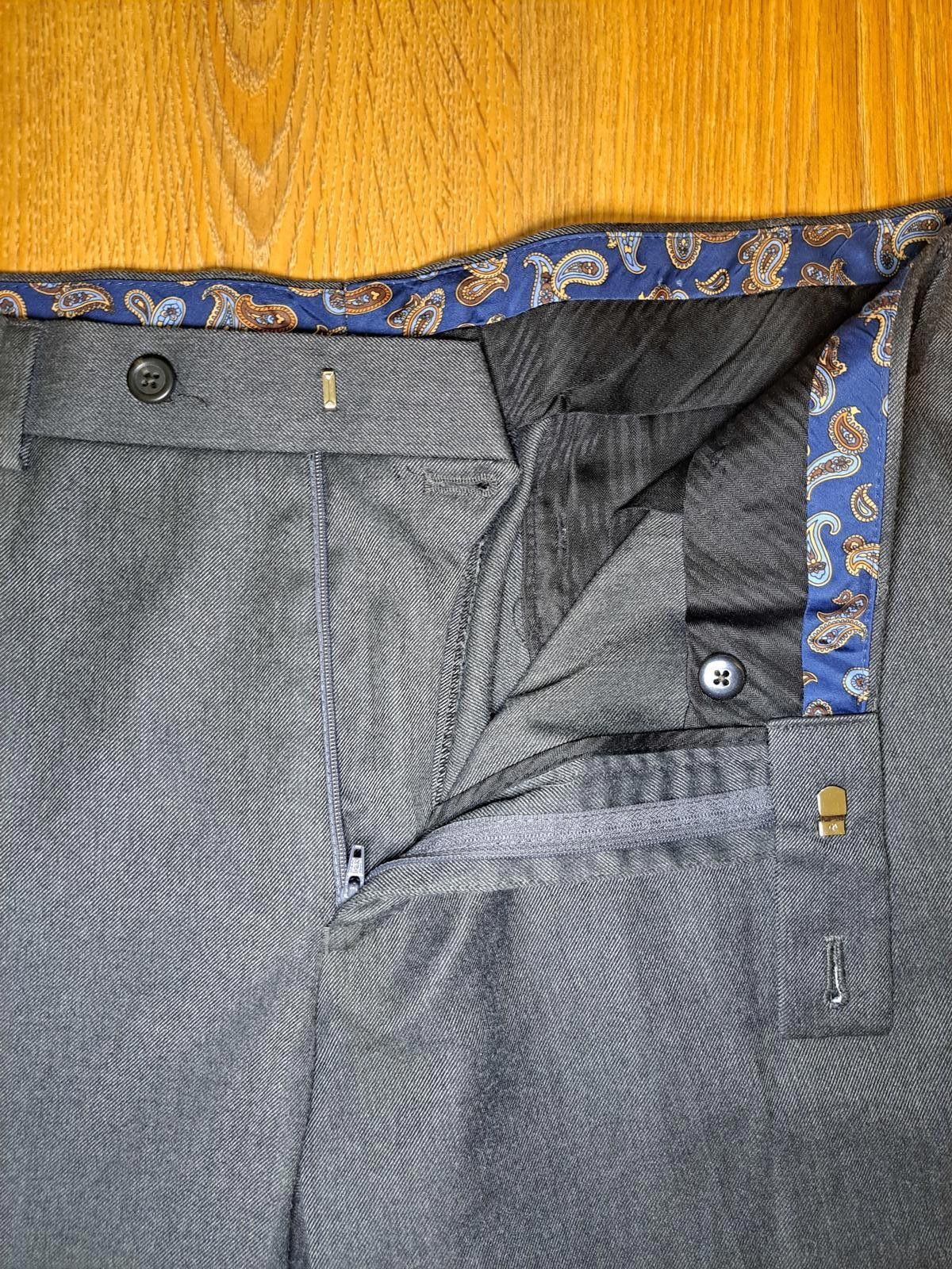 Polo Ralph Lauren Ralph Lauren Dress Pants Mens 36x29 Gray Slacks Suit Pants Size 44R - 4 Thumbnail