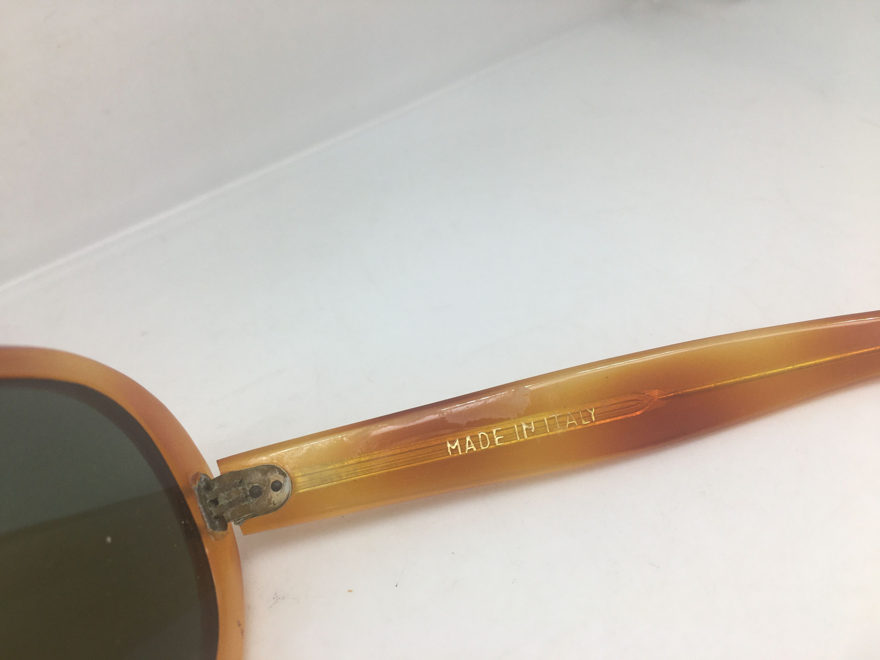 Vintage Vintage 70s Handmade Acetate Sunglasses Frame Italy Size ONE SIZE - 4 Thumbnail