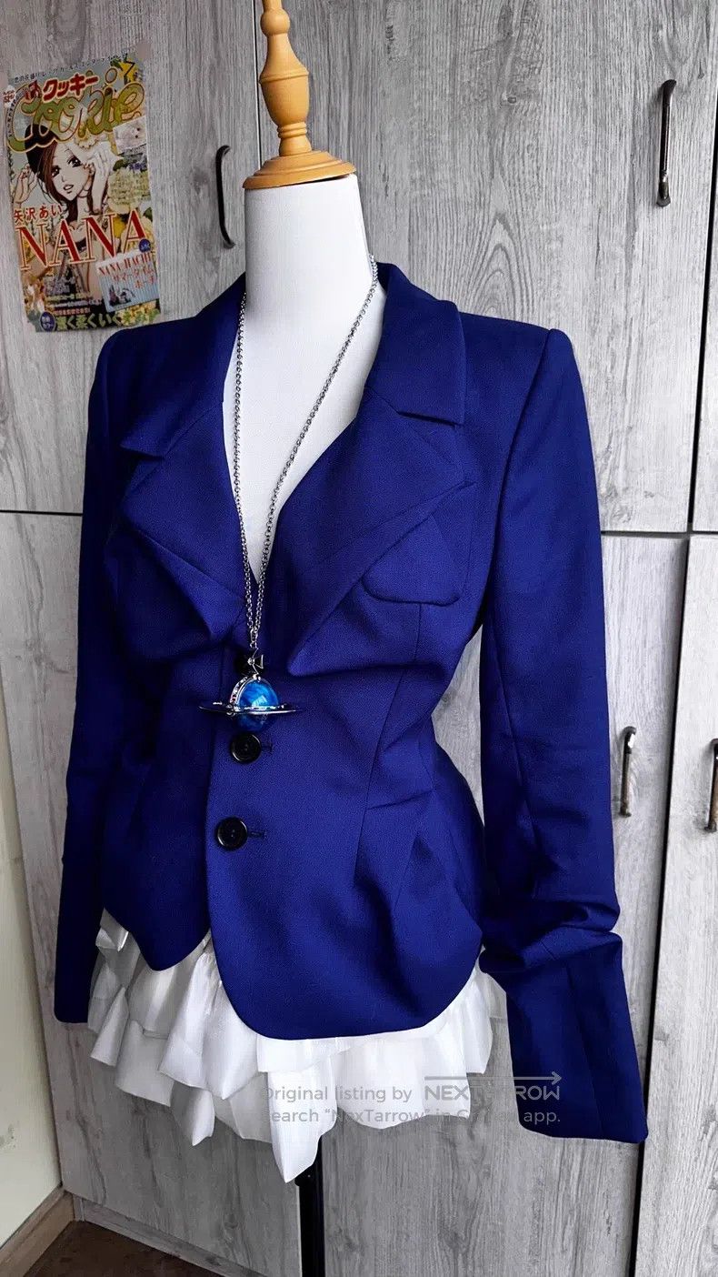 Vivienne Westwood Vivienne Westwood Drunken man's suit jacket, navy, classic Size M / US 6-8 / IT 42-44 - 3 Thumbnail