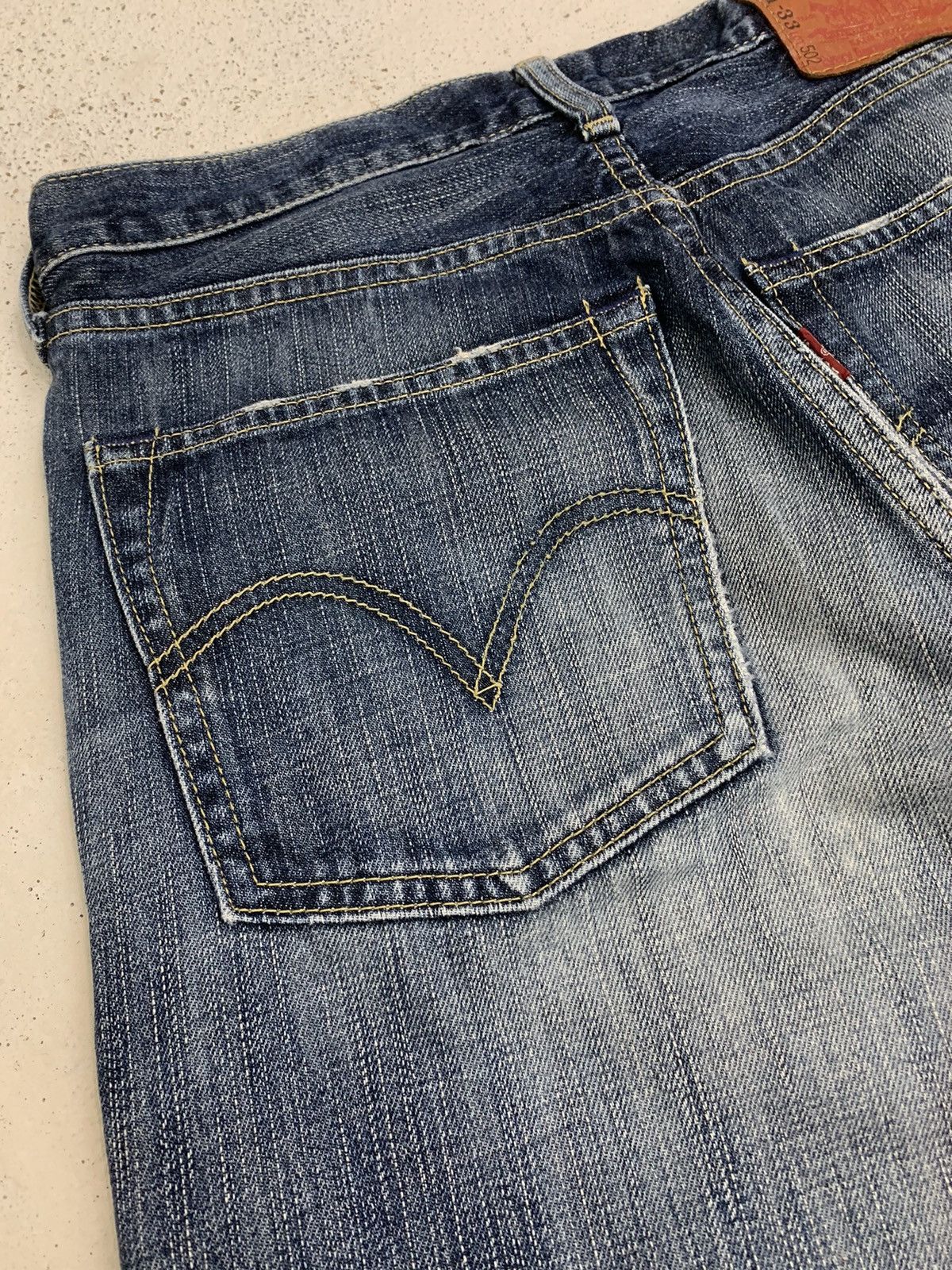 Levi's × Vintage Levis 502 Sanforized Light Whisker Wash (AE21) Size US 31 - 19 Thumbnail
