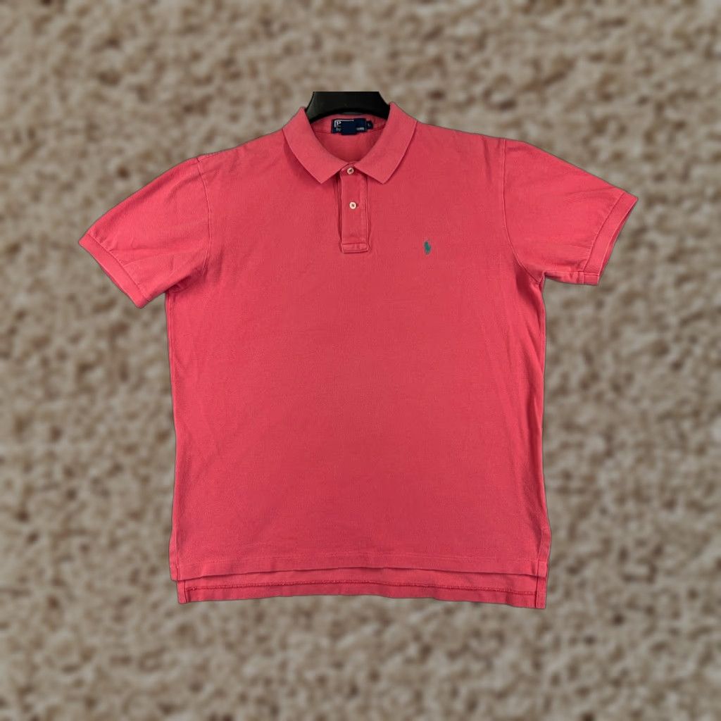 Ralph Lauren VINTAGE Ralph Lauren Polo Shirt Adult L Pink 100% Cotton Short Sleeve USA Size US L / EU 52-54 / 3 - 1 Thumbnail