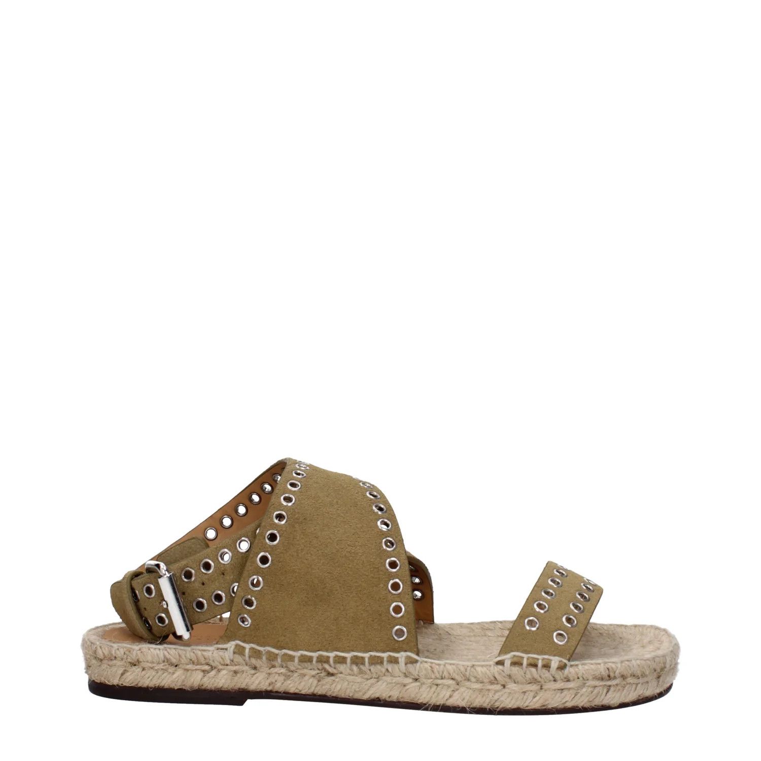 Isabel Marant ob1o1e1124 Suede Sandals in Green/Turtledove Size US 7 / IT 37 - 1 Thumbnail