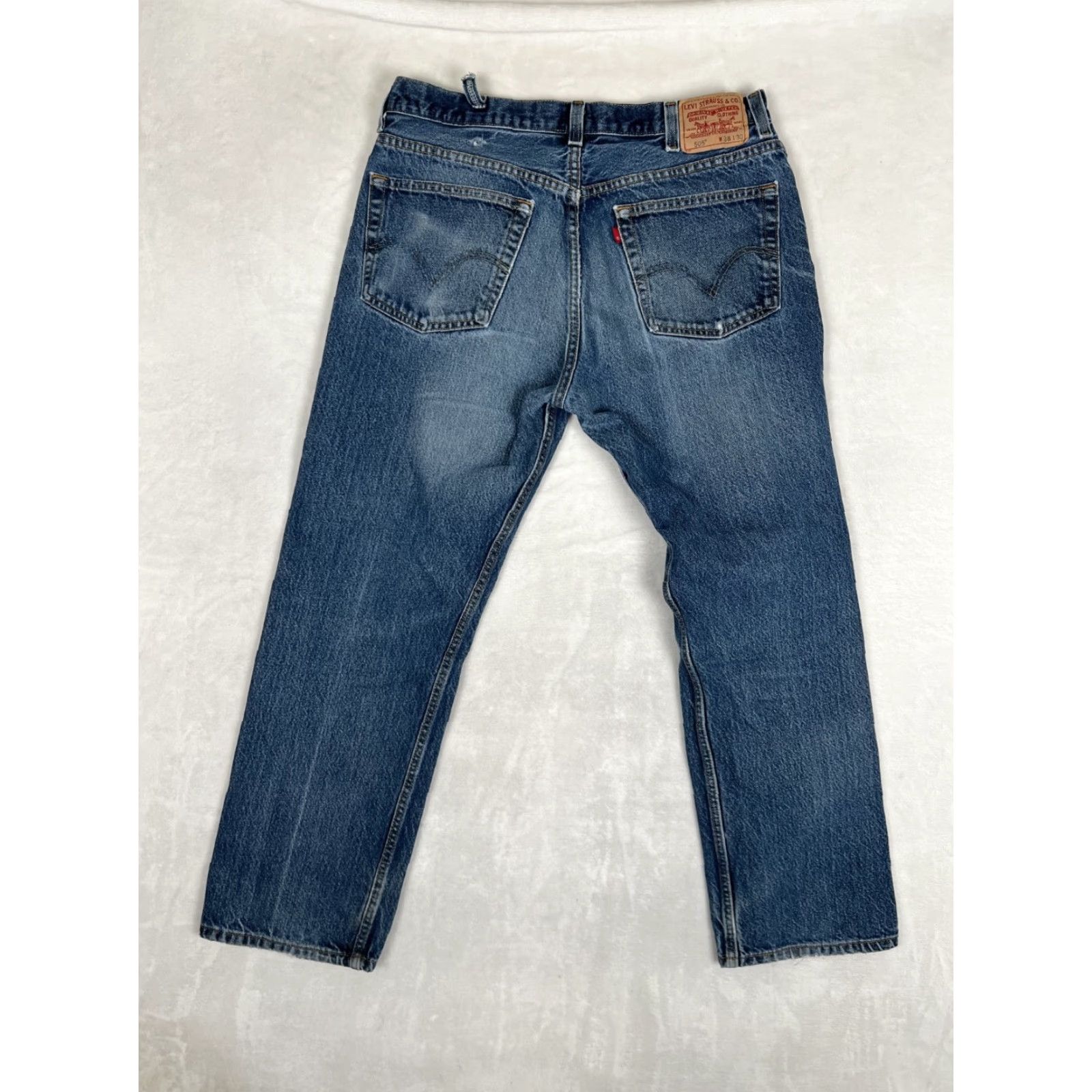 Levi's VINTAGE Levi’s 505 Jeans Denim Blue 36x30 Regular Men Size US 36 / EU 52 - 7 Thumbnail