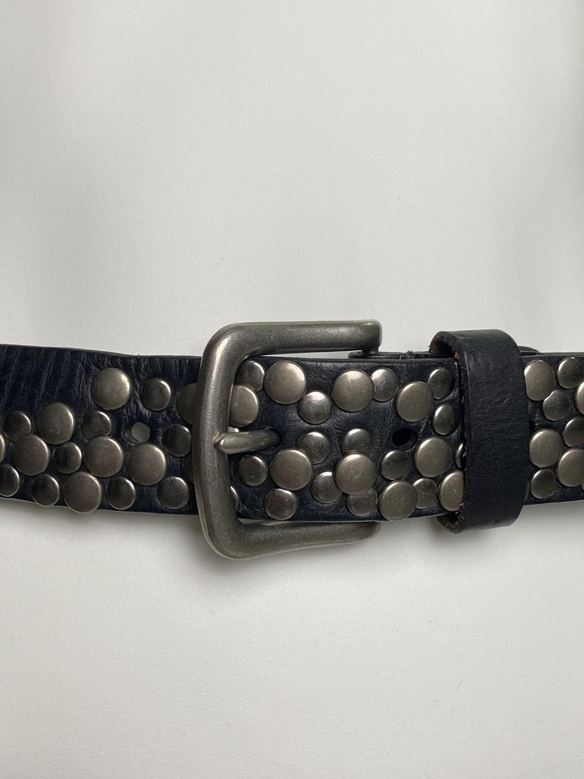 Japanese Brand Vtg Style Studded Genuine Leather Belt OS Size ONE SIZE - 8 Thumbnail