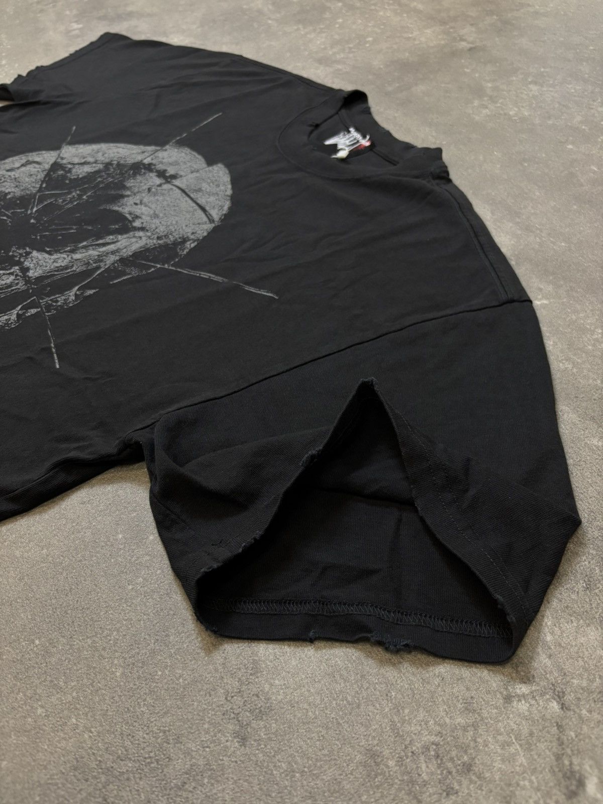 Vintage Warman Broken Skull Graphic T-Shirt, Washed Black Size US M / EU 48-50 / 2 - 6 Thumbnail