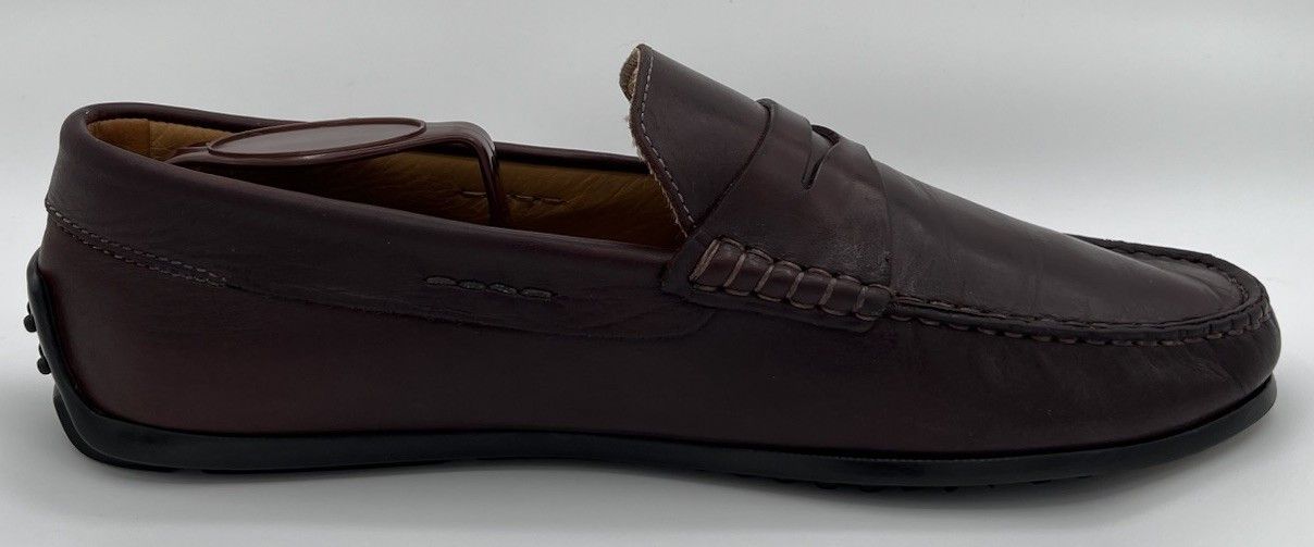 Zelli Zelli Monza Italian Calfskin Burgundy Driver Loafers Size 10 Size US 10 / EU 43 - 3 Thumbnail