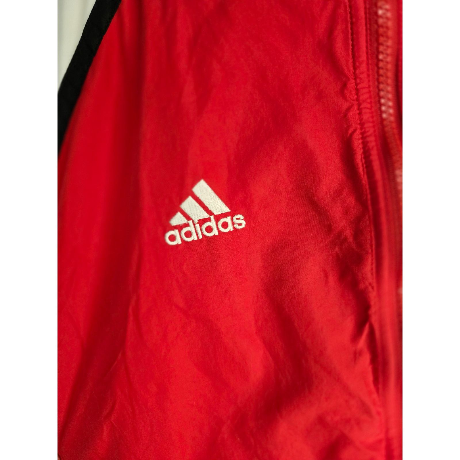 Adidas Vintage Nebraska Huskers Windbreaker L Adidas Full Zip Red Size US XL / EU 56 / 4 - 6 Thumbnail