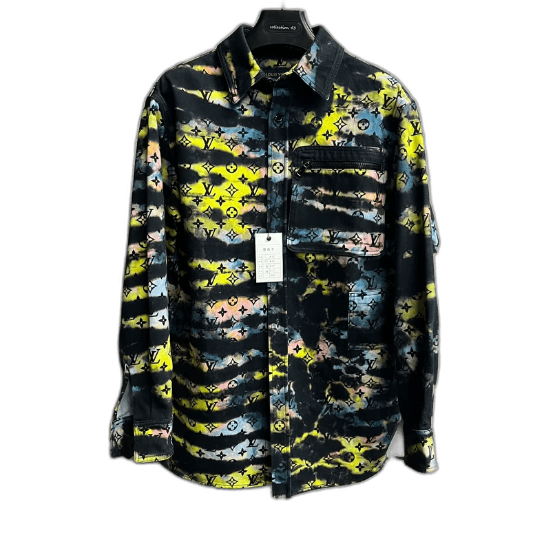 Louis Vuitton Louis Vuitton Black Multicolor Long Sleeve Shirt Size US S / EU 44-46 / 1 - 1 Thumbnail