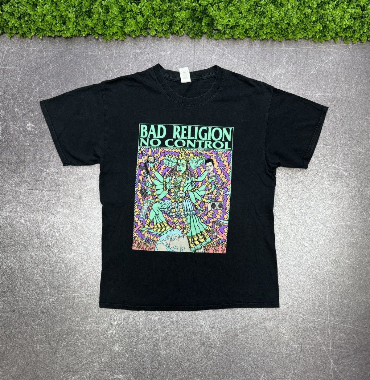 Band Tees × Vintage Bad Religion No Control T Shirt Frank Kozik Hardcore Punk Size US L / EU 52-54 / 3 - 1 Thumbnail