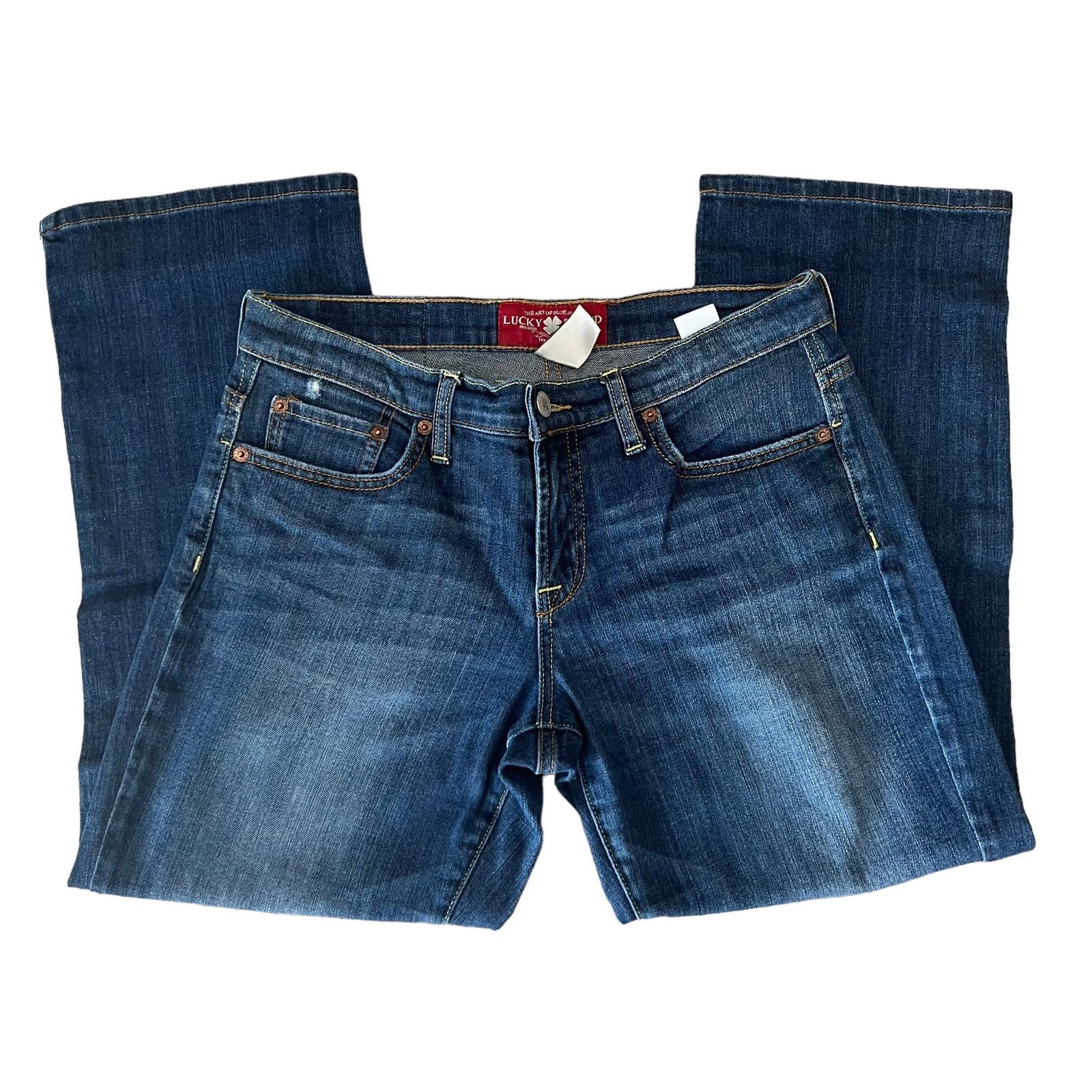 Lucky Brand Lucky Brand Dark Wash Easy Rider Crop Jeans 6 Size 28" / US 6 / IT 42 - 1 Thumbnail