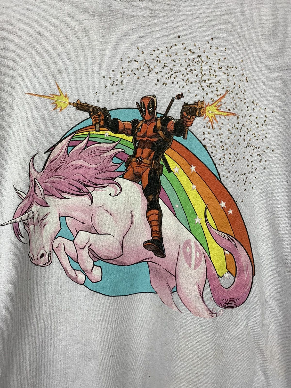 Marvel Comics Steals! Marvel Deadpool Unicorn Superhero Comics Tee Size US XL / EU 56 / 4 - 4 Thumbnail