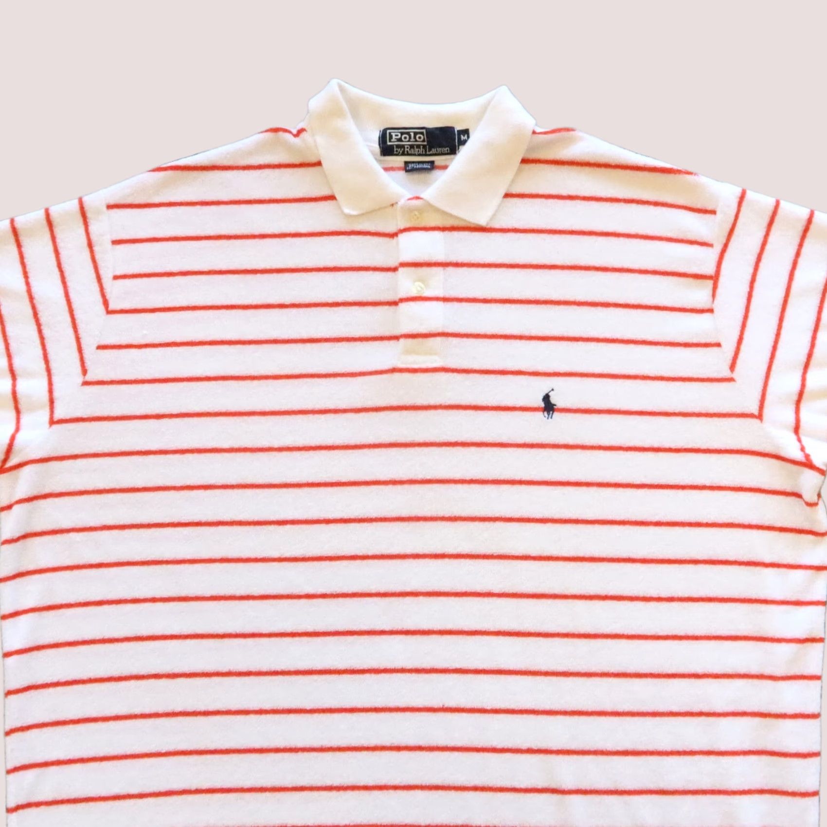 Ralph Lauren Vintage Polo Ralph Lauren French Terry Polo Shirt M Orange Mens Size US M / EU 48-50 / 2 - 1 Thumbnail