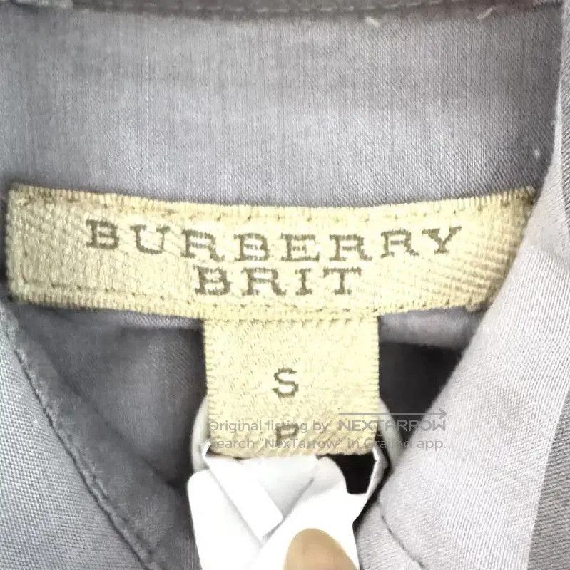Burberry Burberry Gray Cotton Women's Shirt. Size S / US 4 / IT 40 - 3 Thumbnail